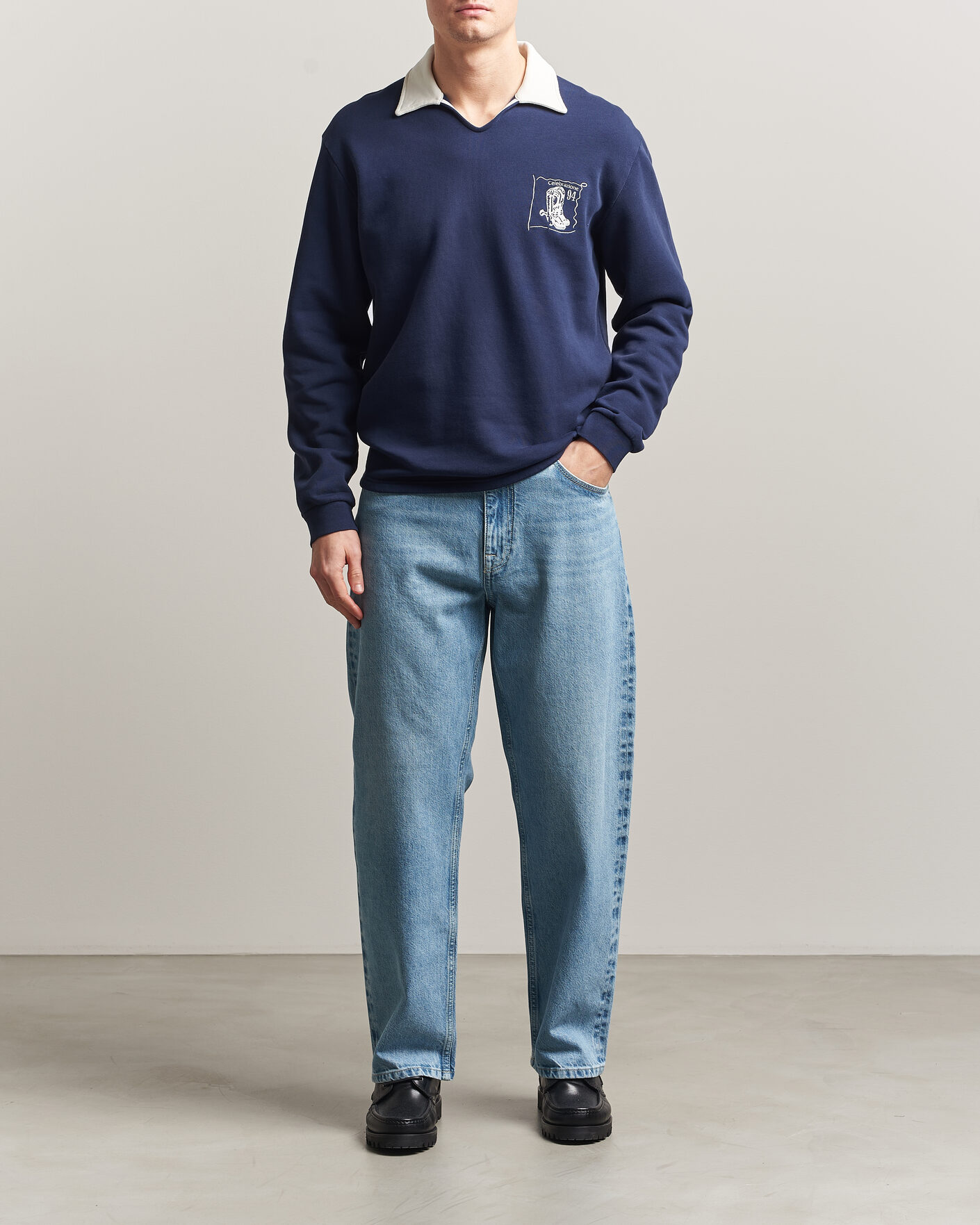Herre | Skjorter | NN07 | Otis Loose Fit Selvedge Jeans Light Blue