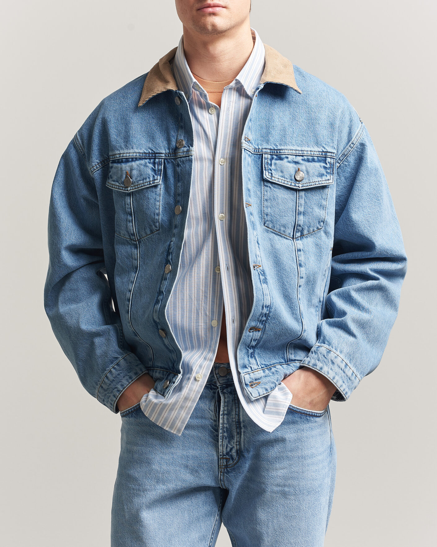 Herre | Jakker | NN07 | Roy Denim Jacket Vintage Blue