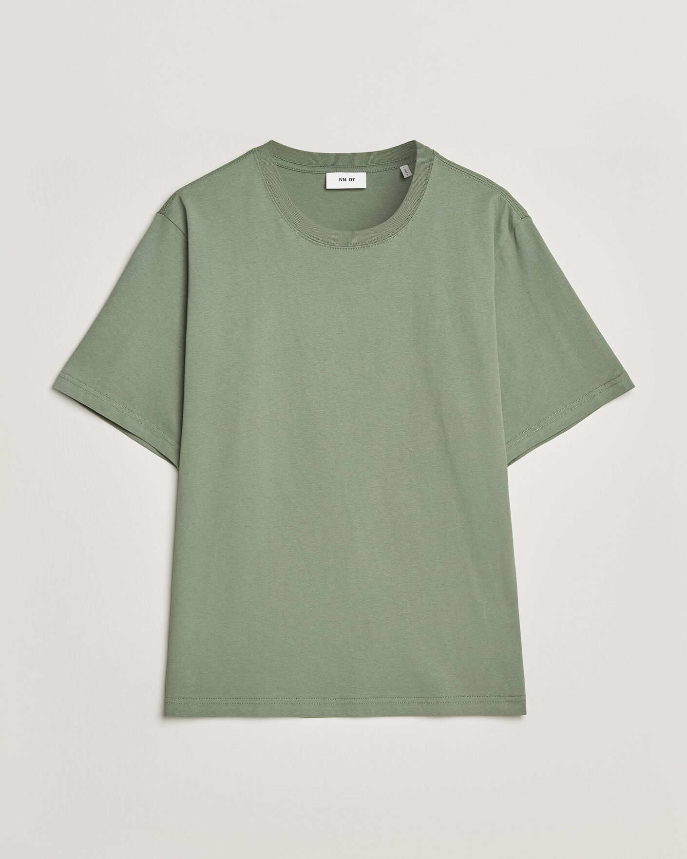 Herre | T-Shirts | NN07 | Jett Washed Crew Neck T-Shirt Sea Spray Green