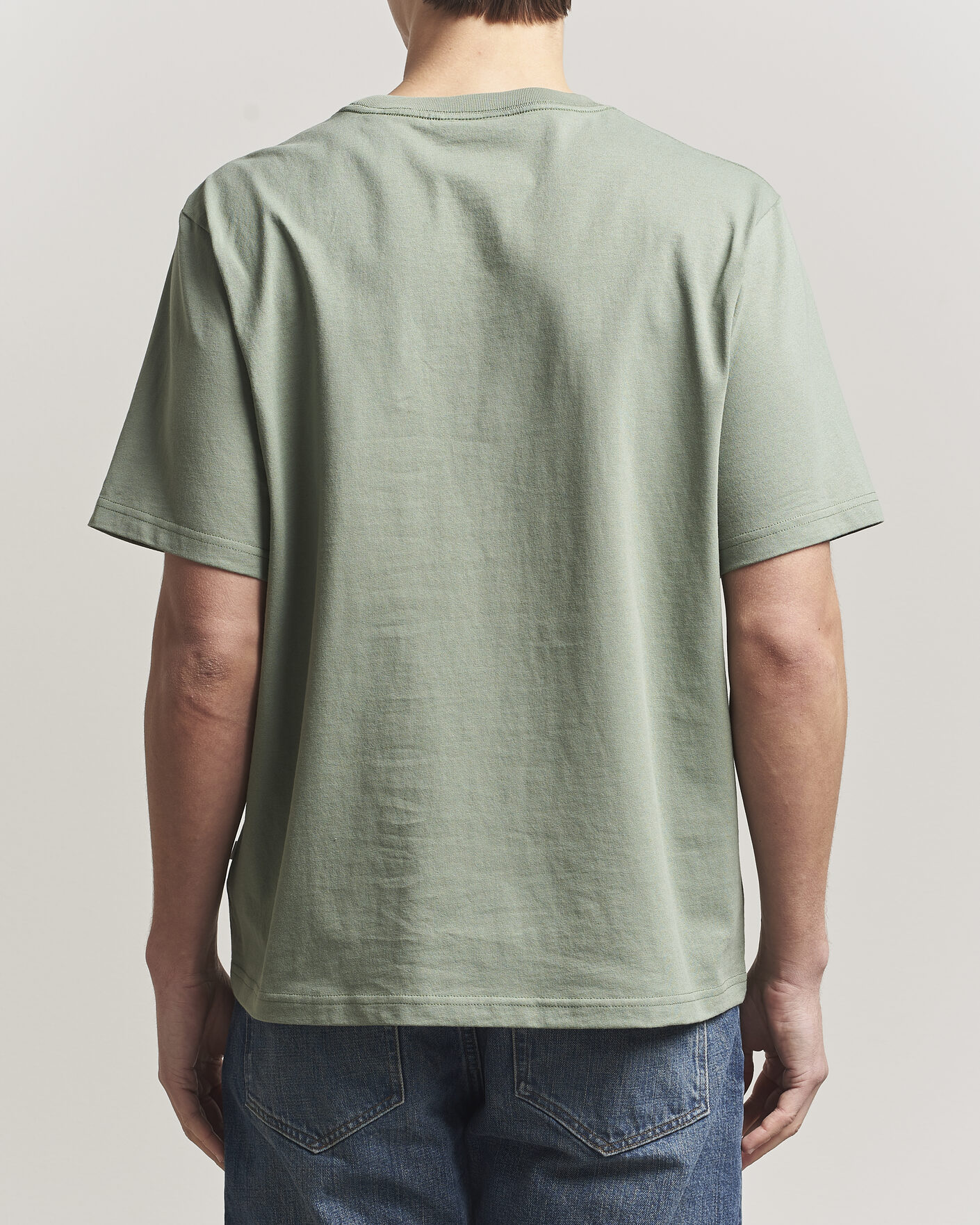Herre | T-Shirts | NN07 | Jett Washed Crew Neck T-Shirt Sea Spray Green