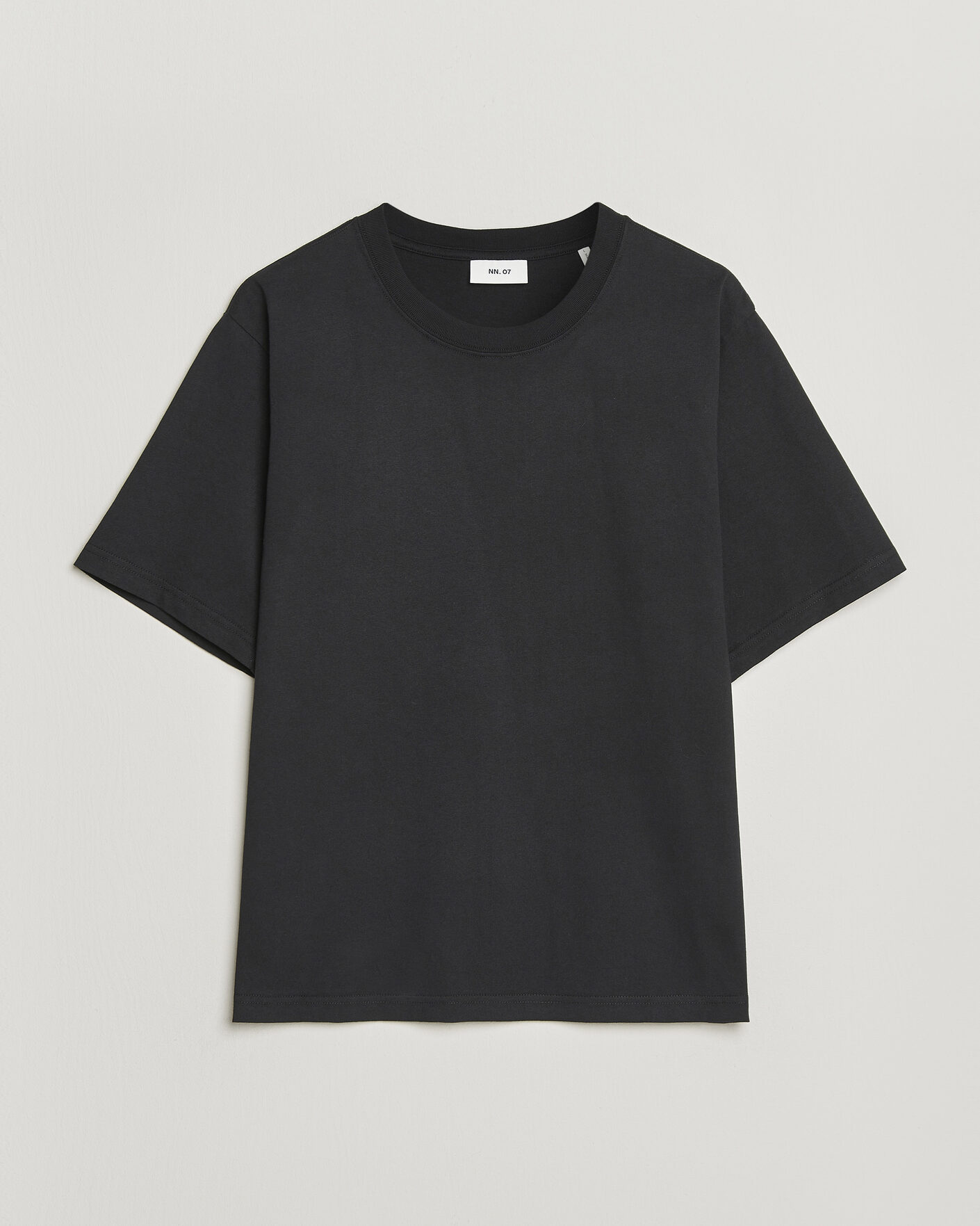 Herre | T-Shirts | NN07 | Jett Washed Crew Neck T-Shirt Black