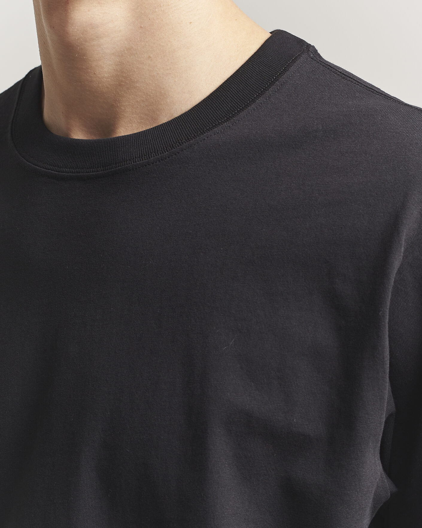Herre | T-Shirts | NN07 | Jett Washed Crew Neck T-Shirt Black