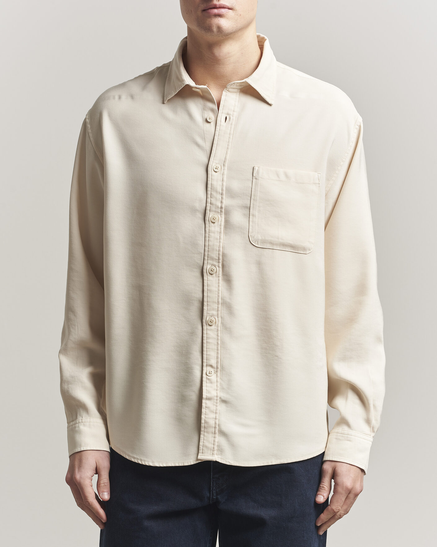 Herre | Skjorter | NN07 | Deon Tencel Shirt Ivory