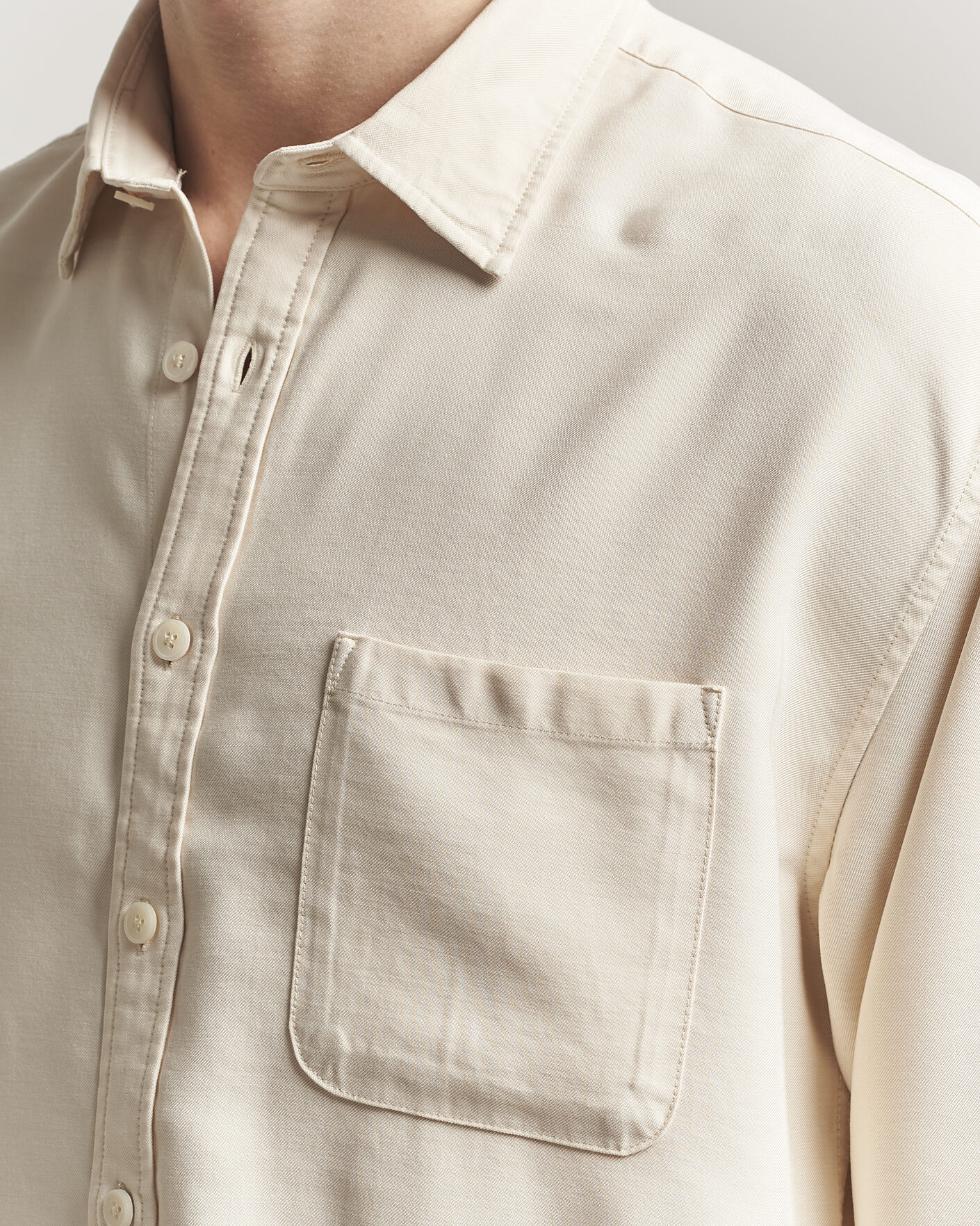 Herre | Skjorter | NN07 | Deon Tencel Shirt Ivory