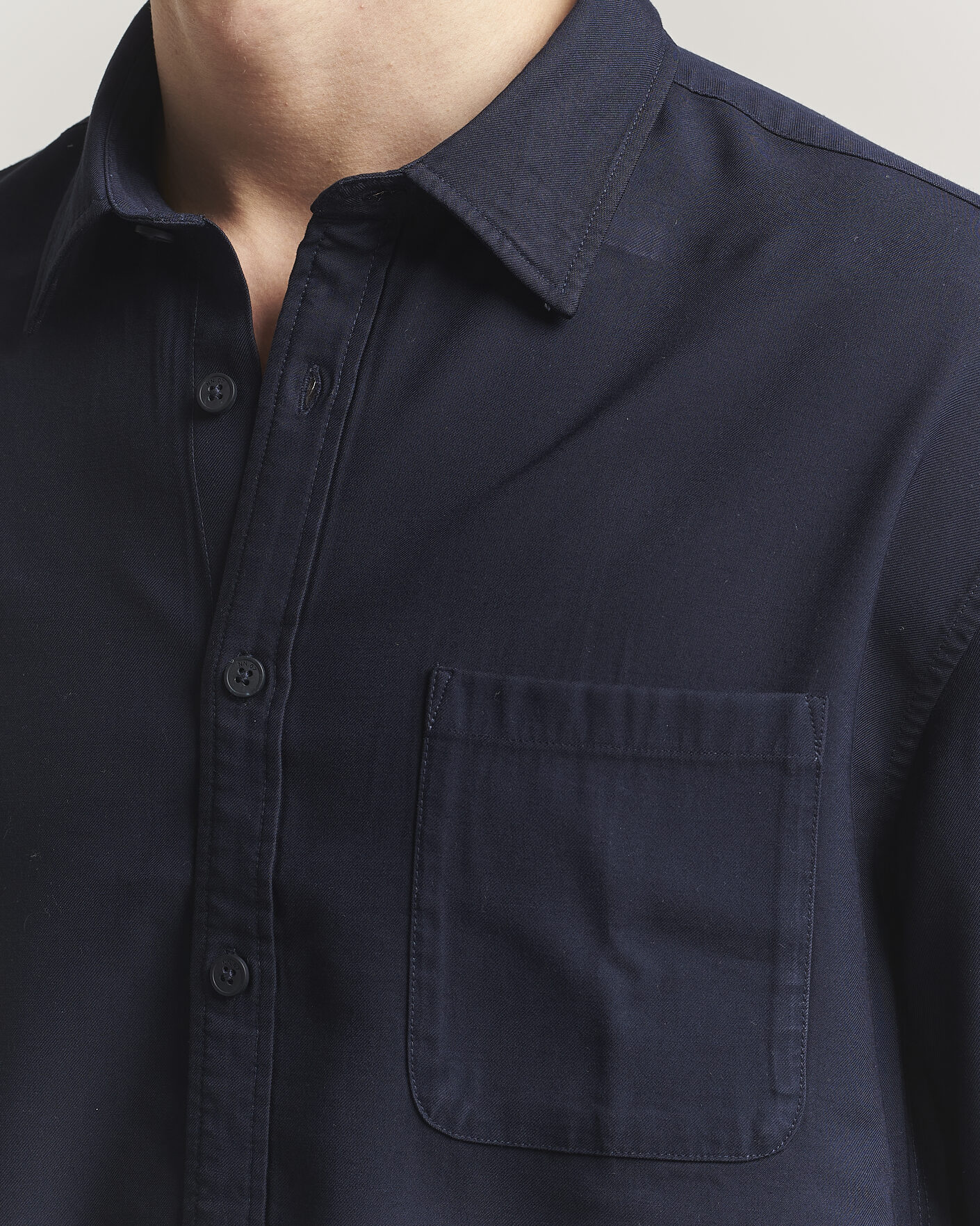 Herre | Skjorter | NN07 | Deon Tencel Shirt Navy Blue