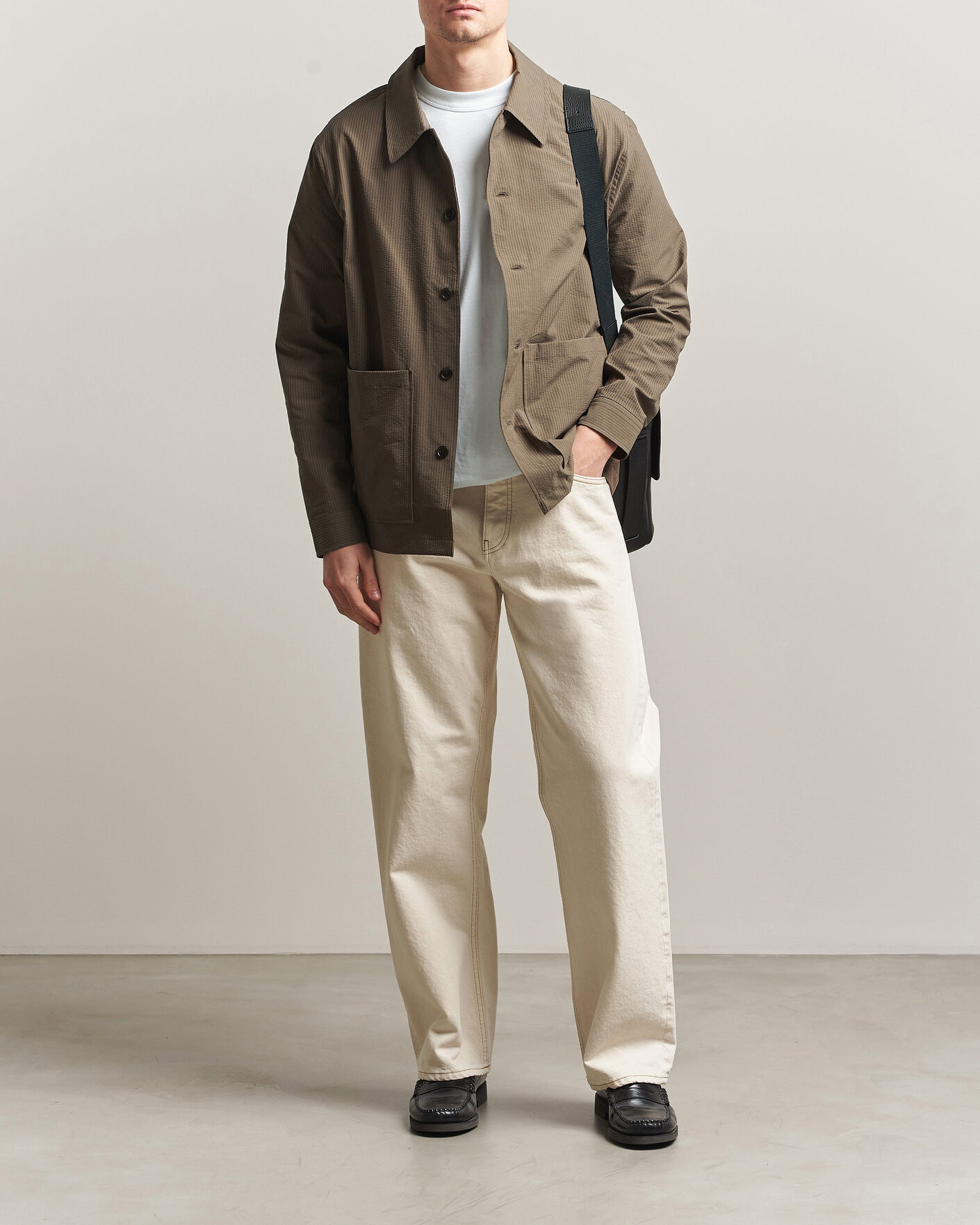 Herre | Skjorter | NN07 | Blaze Seersucker Overshirt Mable Husk