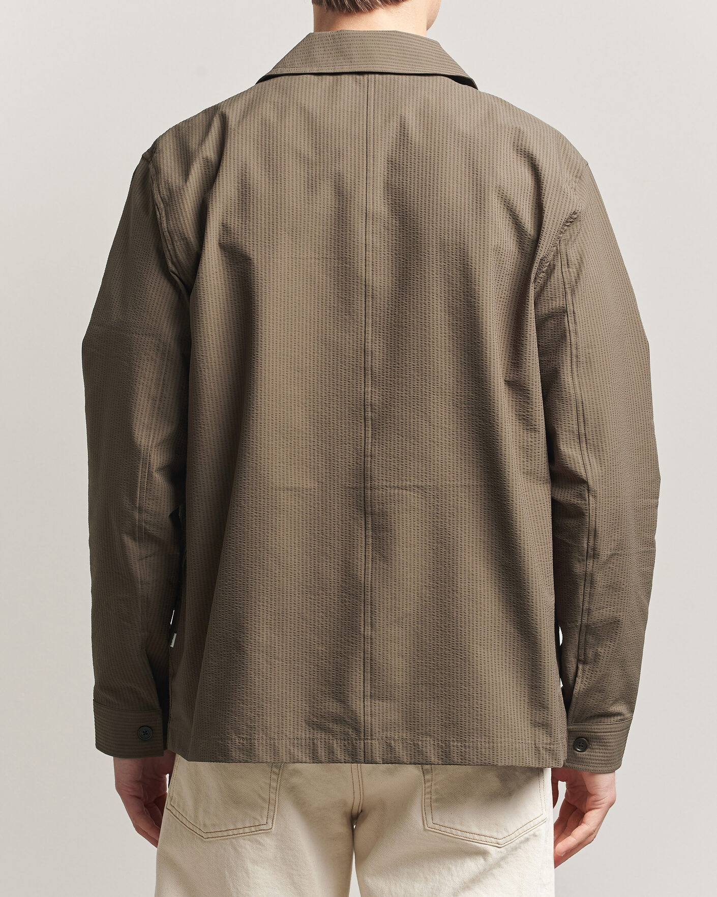 Herre | Skjorter | NN07 | Blaze Seersucker Overshirt Mable Husk