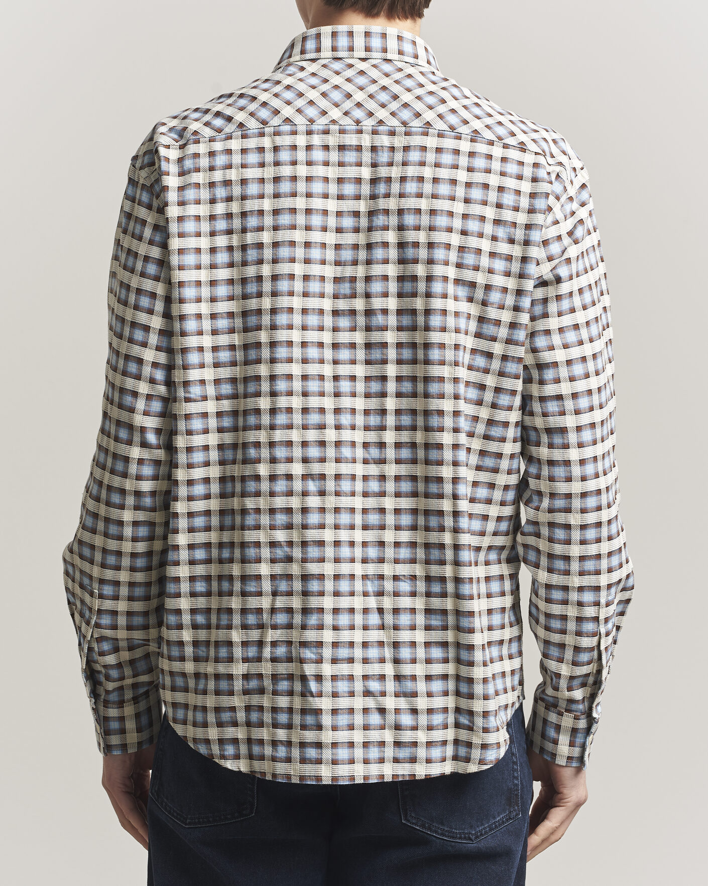 Herre | Skjorter | NN07 | Deon Checked Shirt Blue