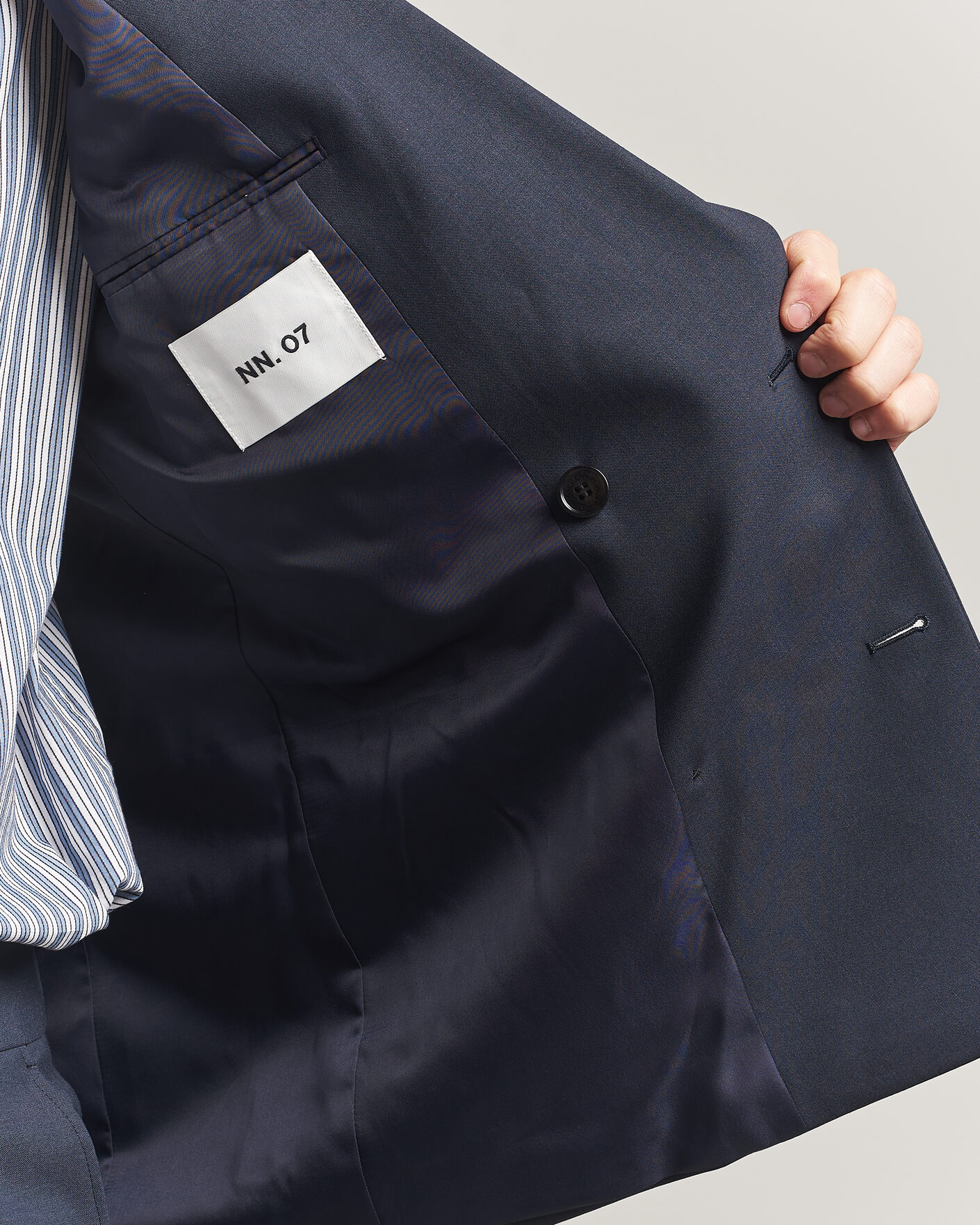 Herre | Dressjakker | NN07 | Jordin Summer Wool Double Breasted Blazer Deep Navy