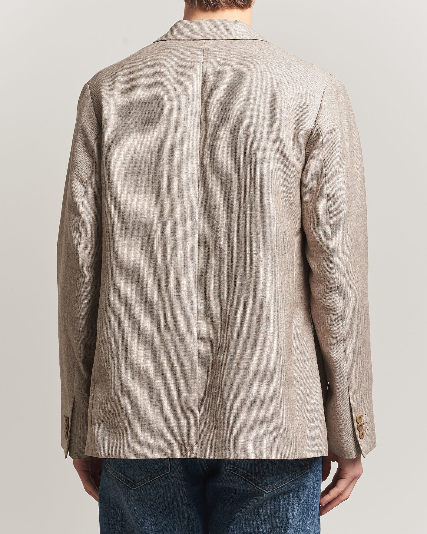 Herre | Dressjakker | NN07 | Jordin Linen/Wool Double Breasted Blazer Khaki Melange