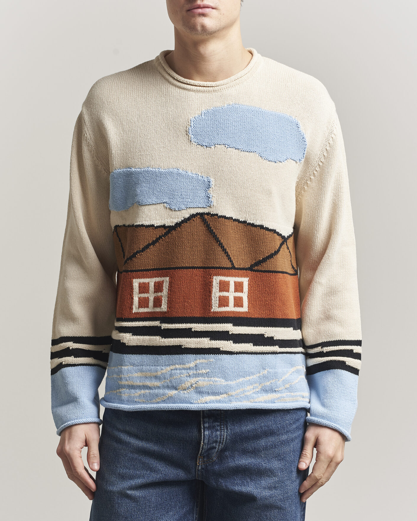 Herre | Gensere | NN07 | Mikkel Knitted HQ Printed Sweater Multi