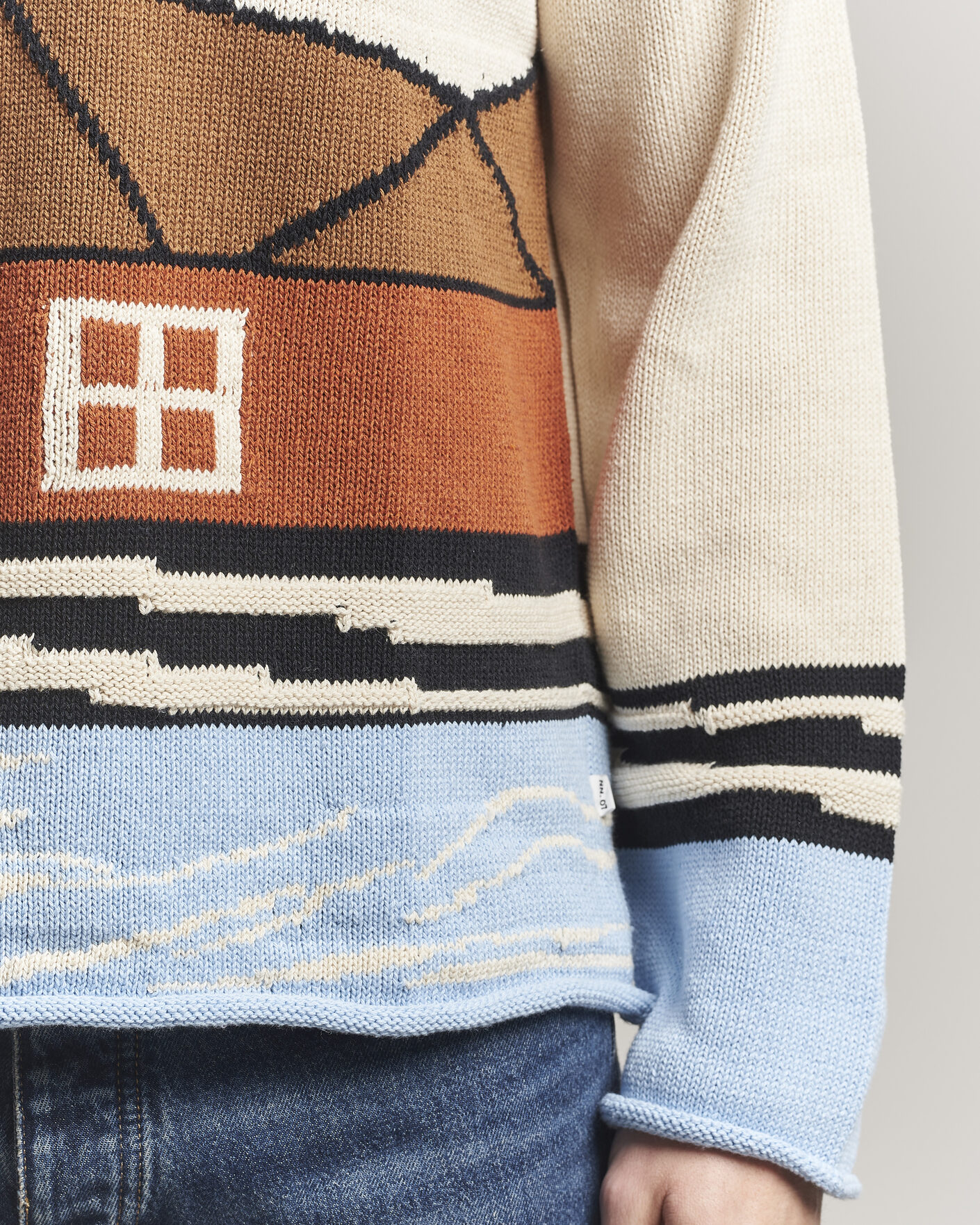 Herre | Gensere | NN07 | Mikkel Knitted HQ Printed Sweater Multi