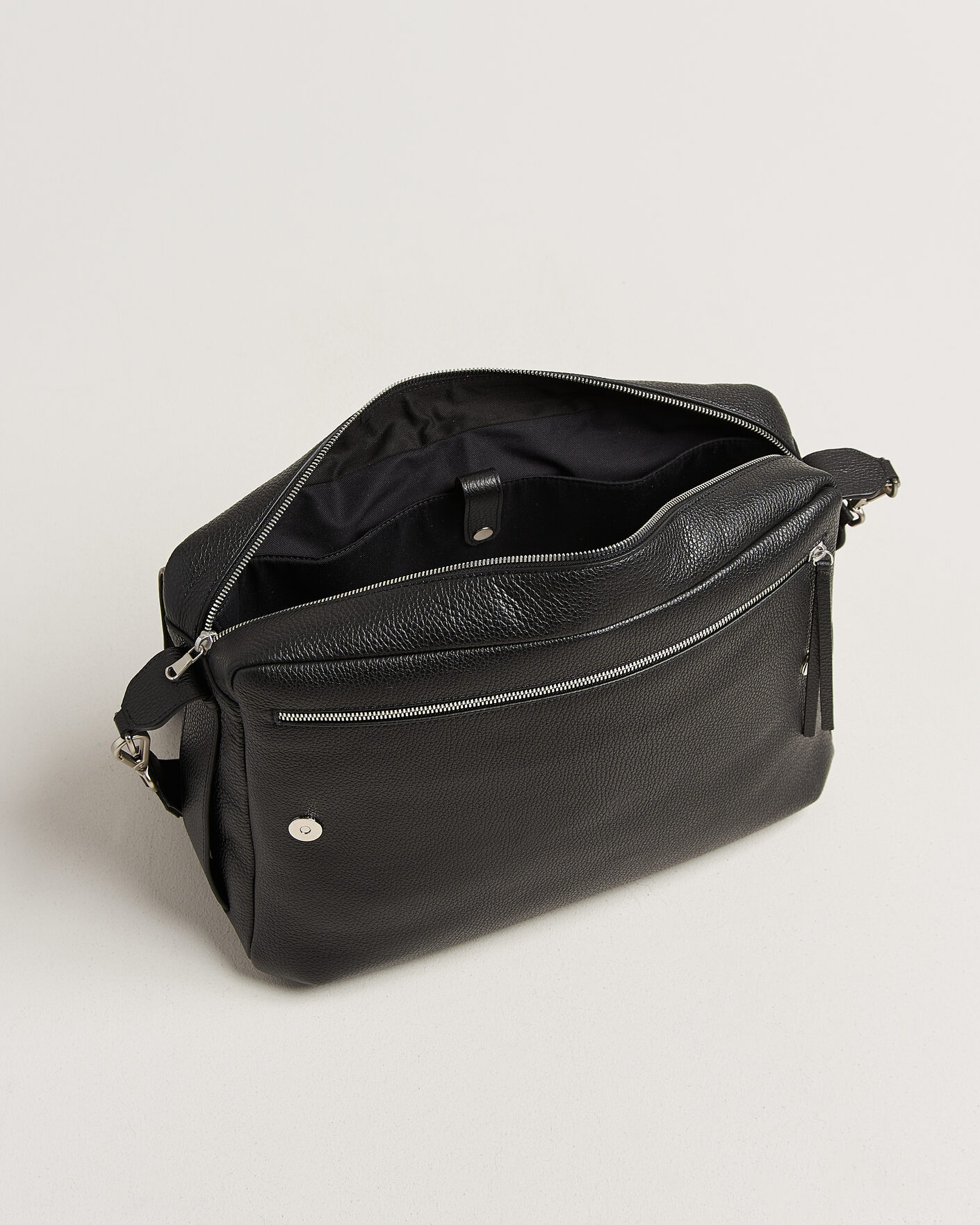 Herre | Vesker | NN07 | Port Satchel Grained Leather Briefcase Black