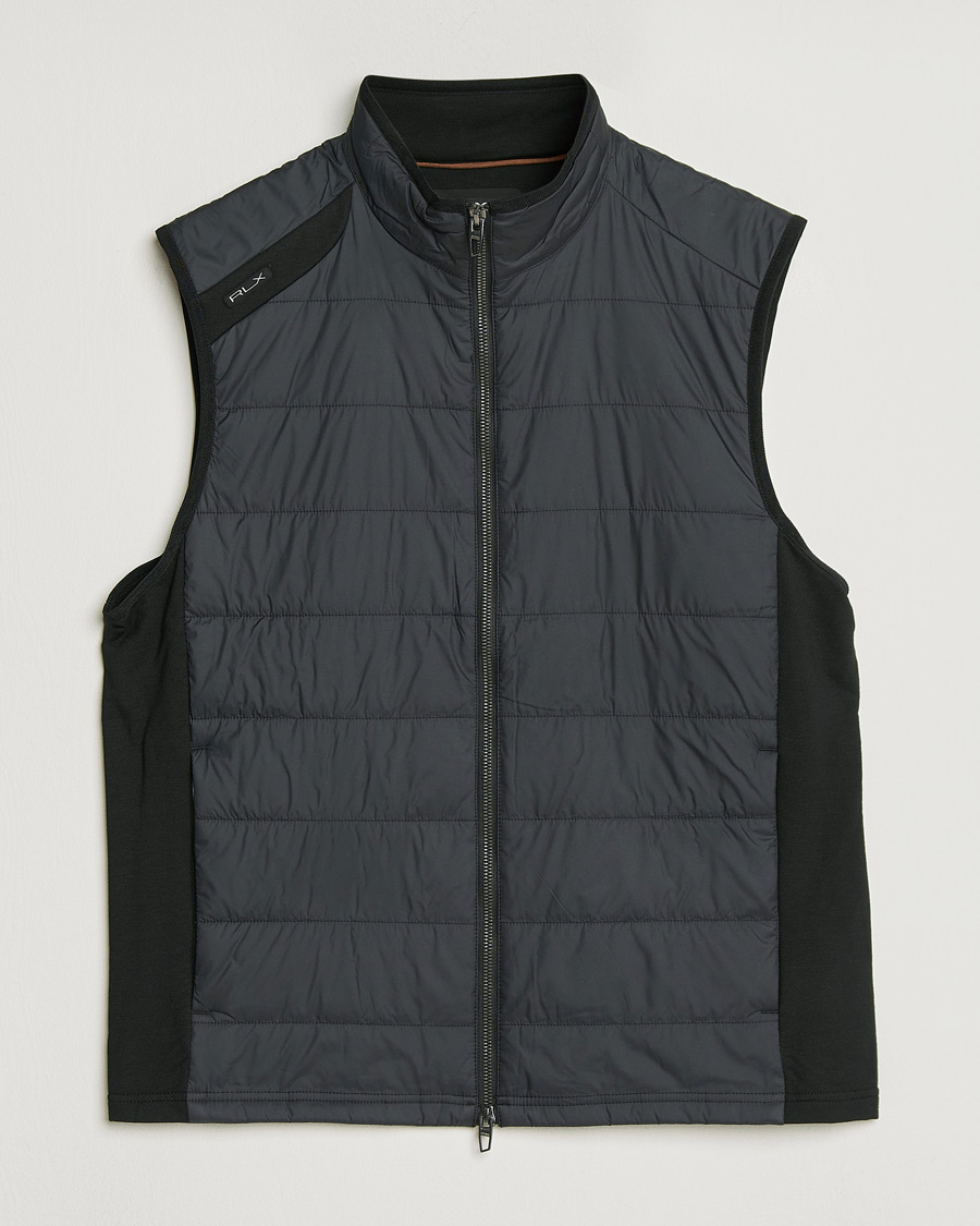Herre | Golfklær | RLX Ralph Lauren | Performance Wool Vest Polo Black