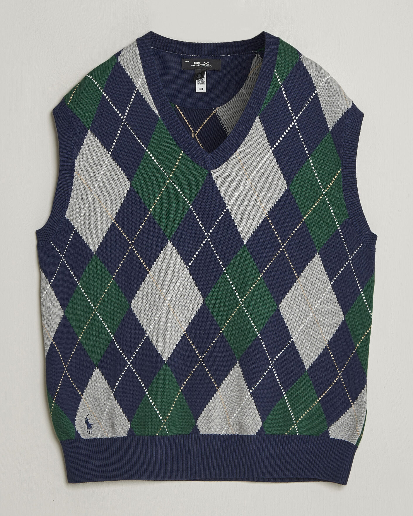 Herre | Vester | RLX Ralph Lauren | Cotton Coolmax Vest Argyle Multi