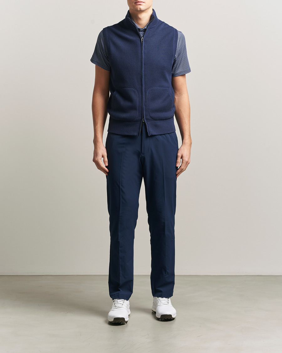 Herre | Golfklær | RLX Ralph Lauren | Cotton Coolmax Mockneck Vest Refined Navy