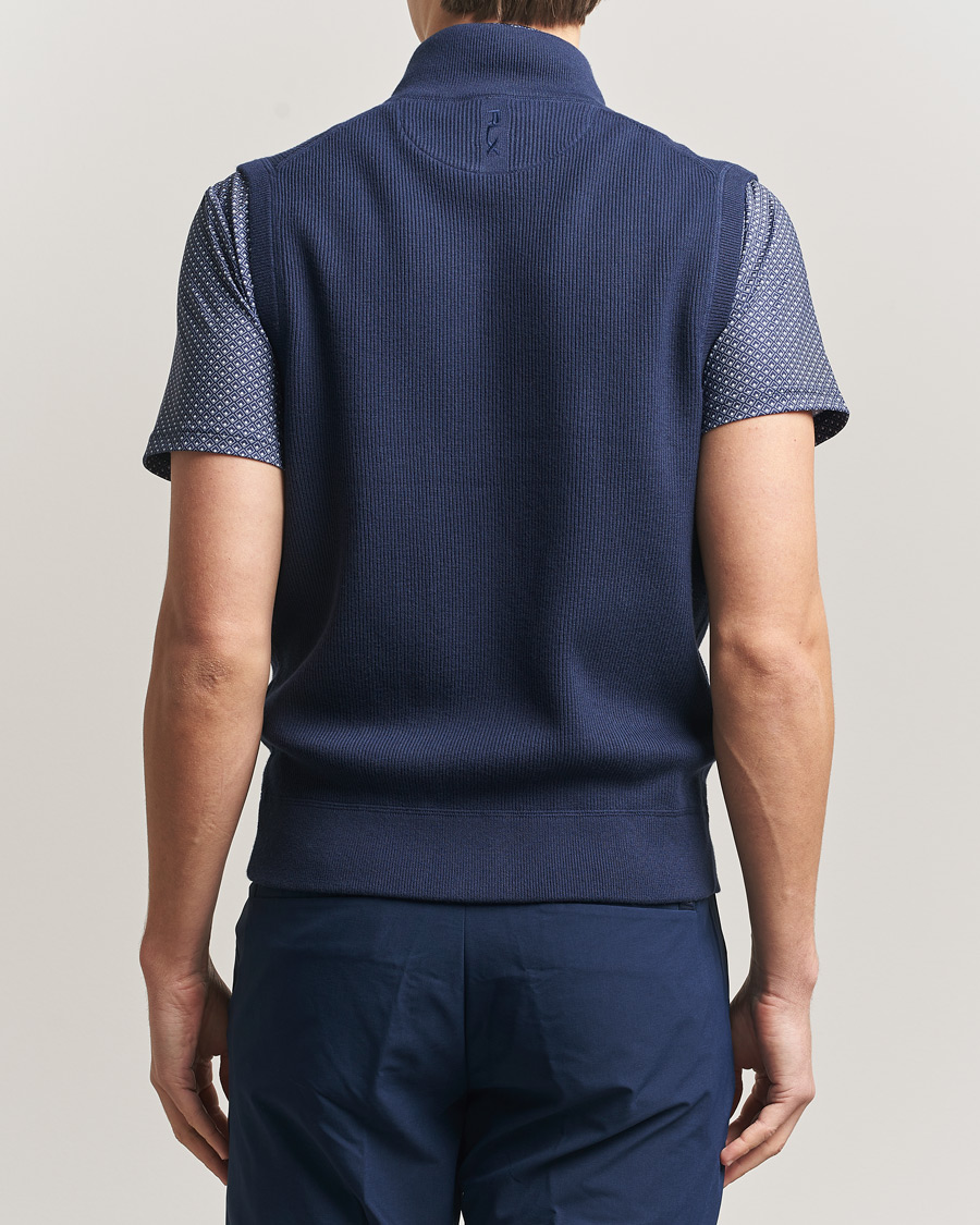 Herre | Golfklær | RLX Ralph Lauren | Cotton Coolmax Mockneck Vest Refined Navy
