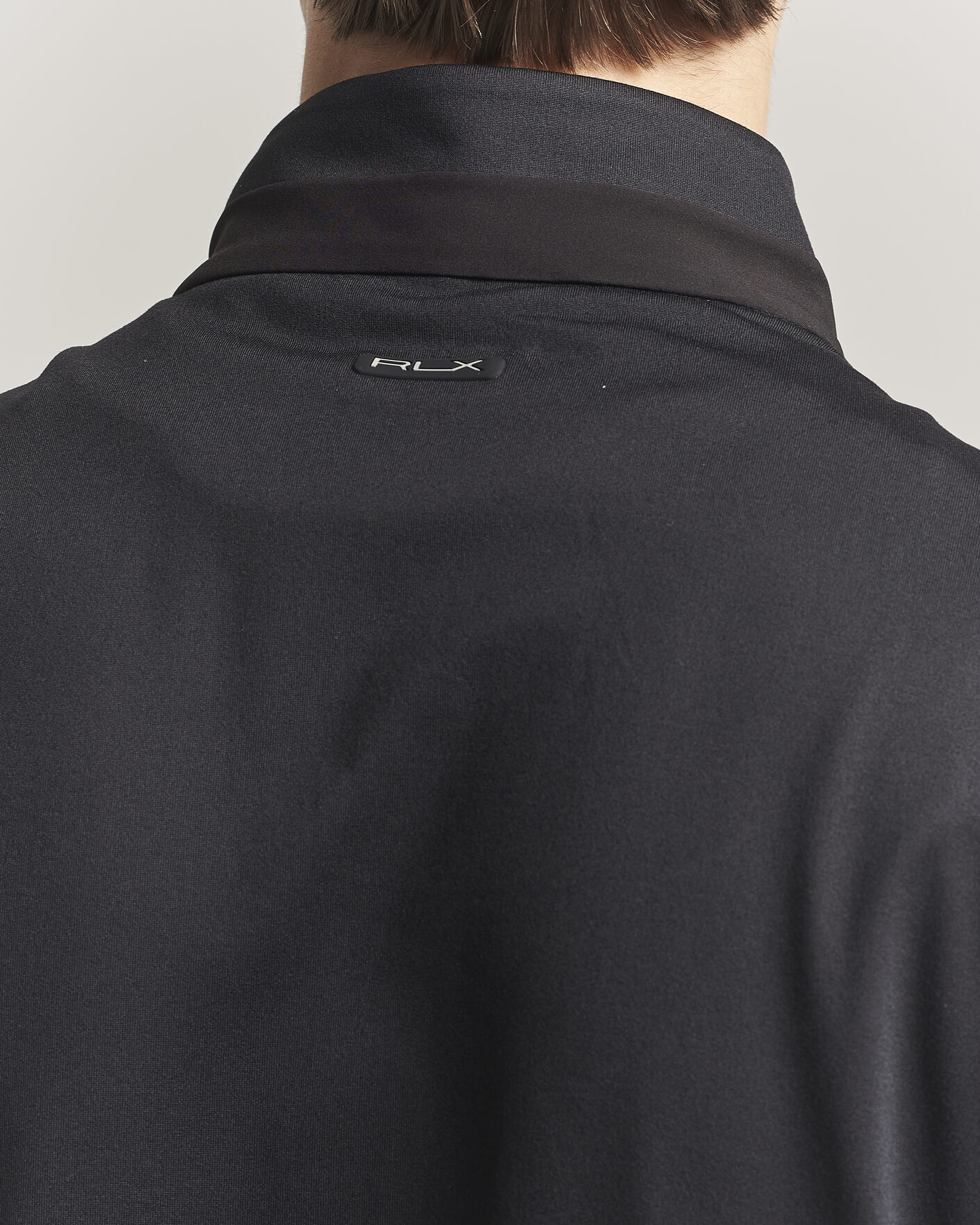 Herre | Vester | RLX Ralph Lauren | Half-Zip Luxury Jersey Vest Polo Black