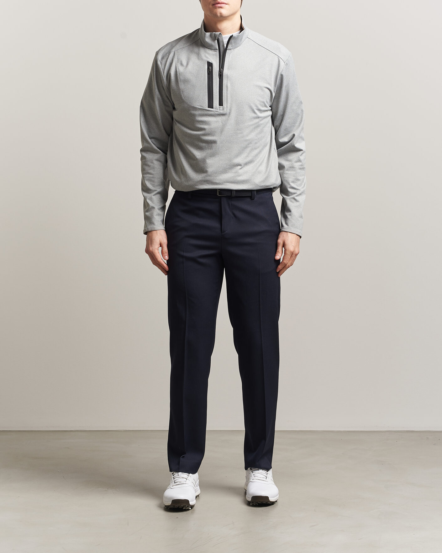 Herre | Golfklær | RLX Ralph Lauren | Luxury Jersey Half Zip Andover Heather