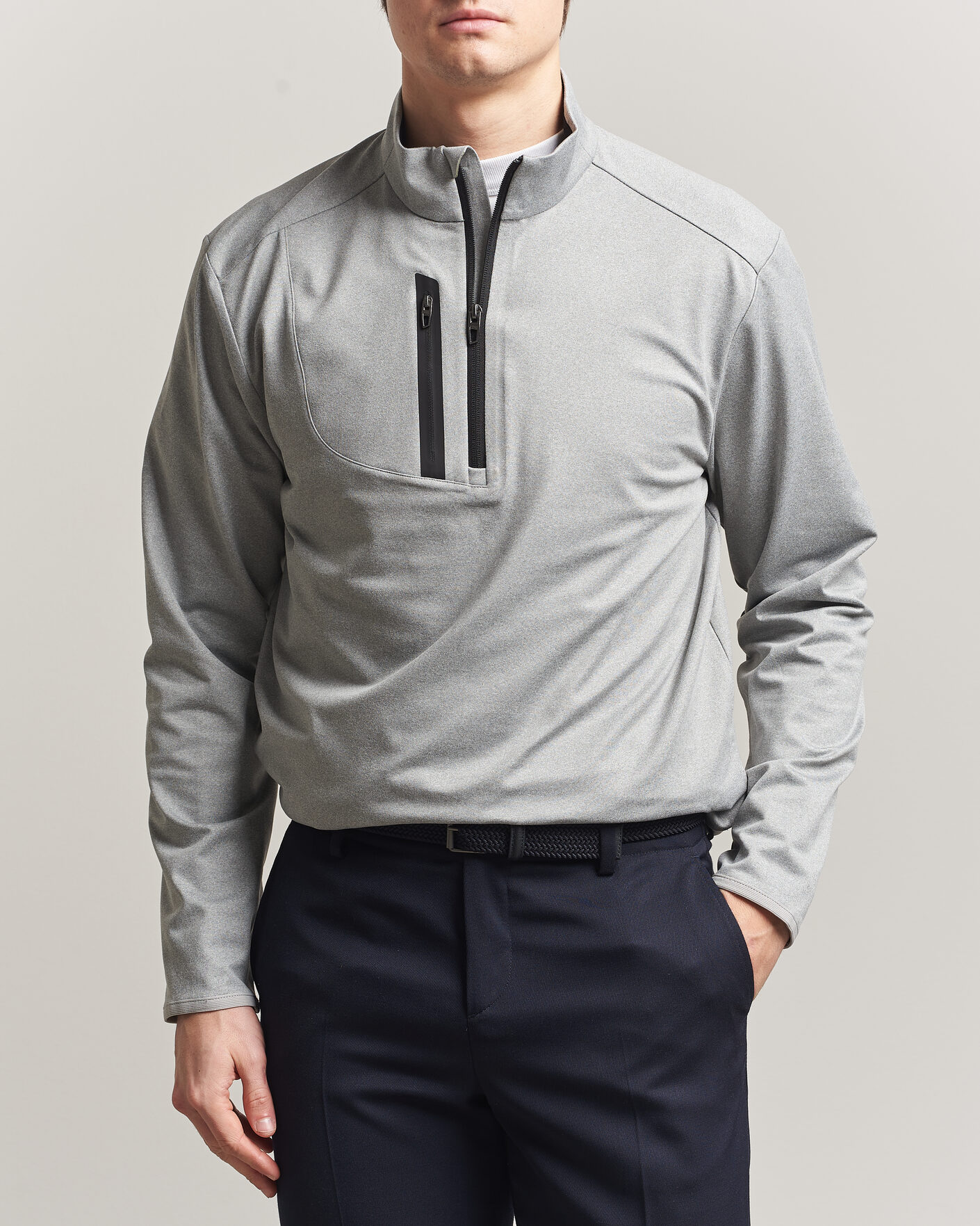 Herre | Golfklær | RLX Ralph Lauren | Luxury Jersey Half Zip Andover Heather