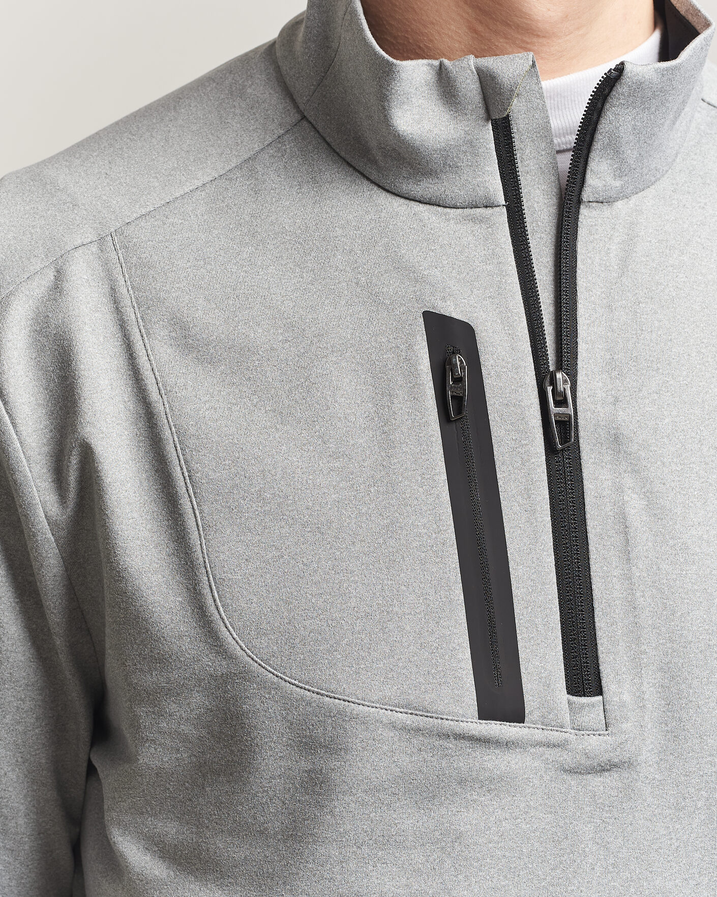 Herre | Golfklær | RLX Ralph Lauren | Luxury Jersey Half Zip Andover Heather
