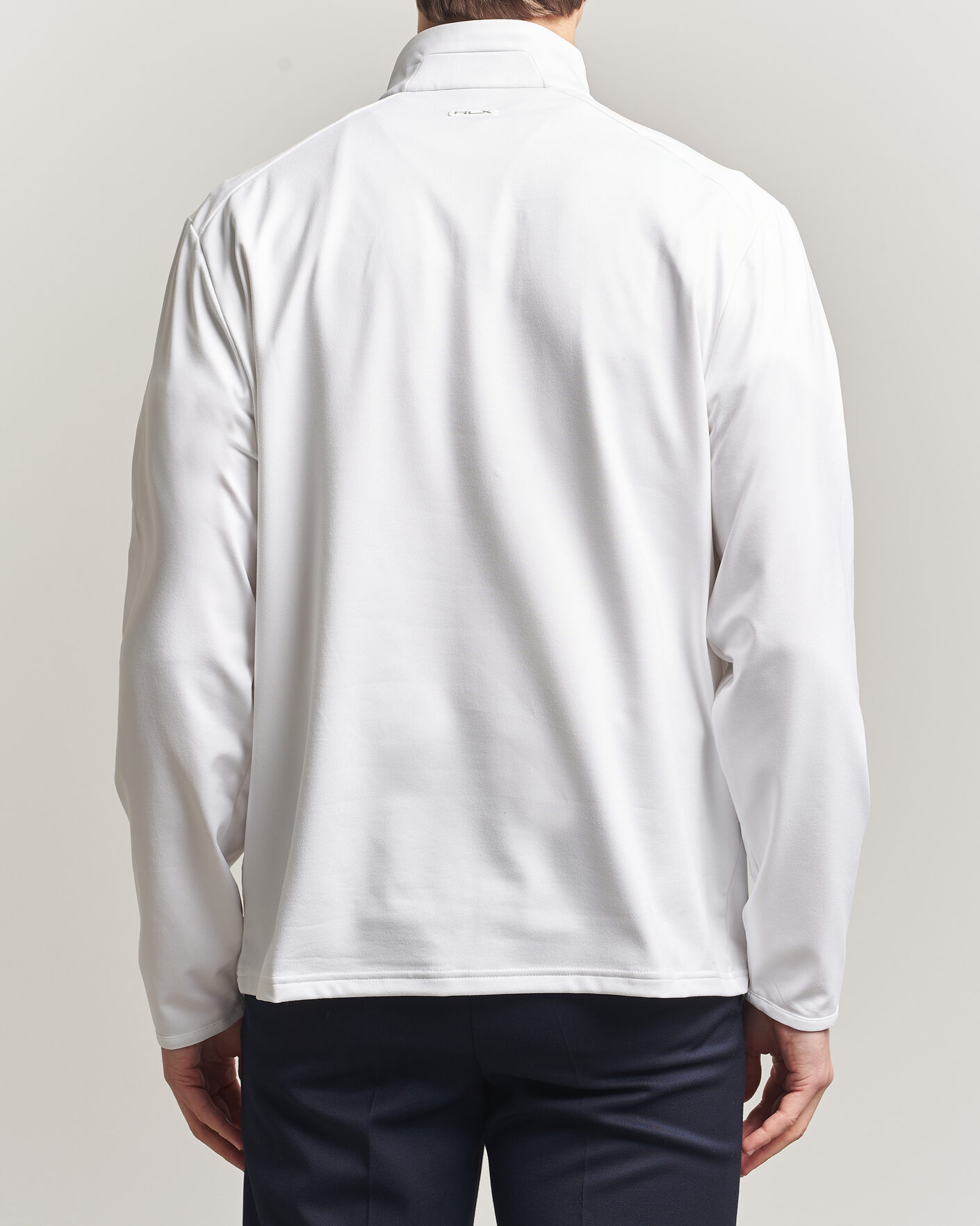 Herre | Gensere | RLX Ralph Lauren | Luxury Jersey Half Zip Ceramic White