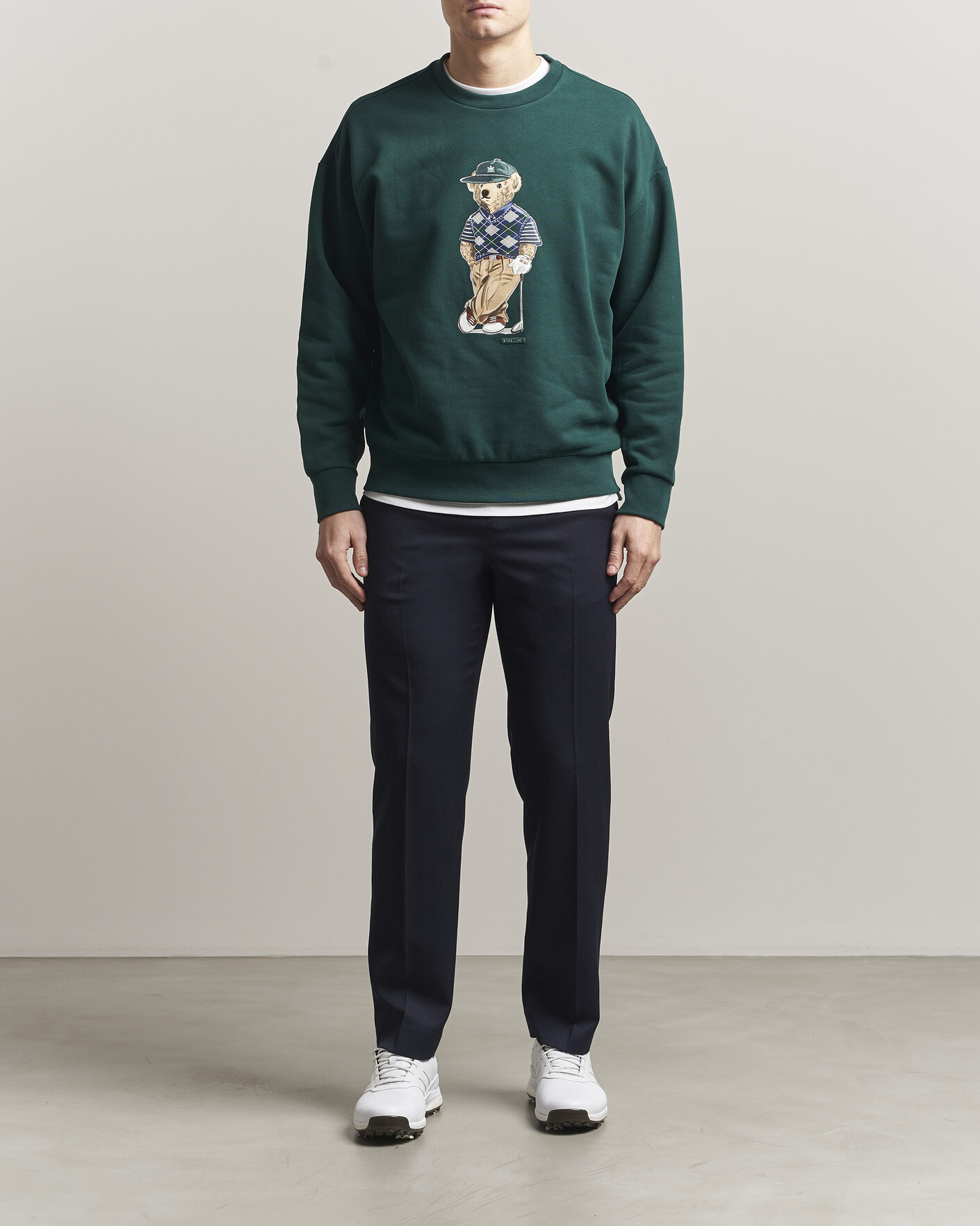 Herre | Gensere | RLX Ralph Lauren | Loopback Terry Bear Sweatshirt Moss Agate