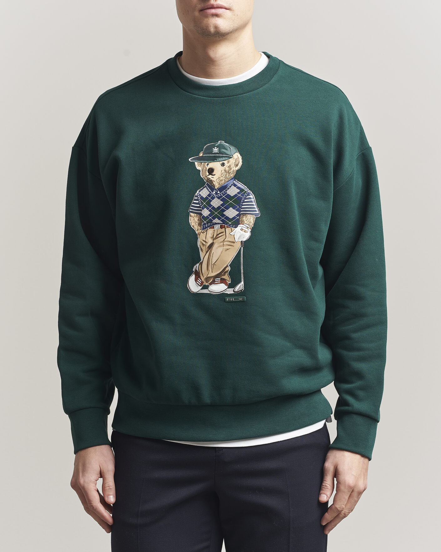 Herre | Gensere | RLX Ralph Lauren | Loopback Terry Bear Sweatshirt Moss Agate