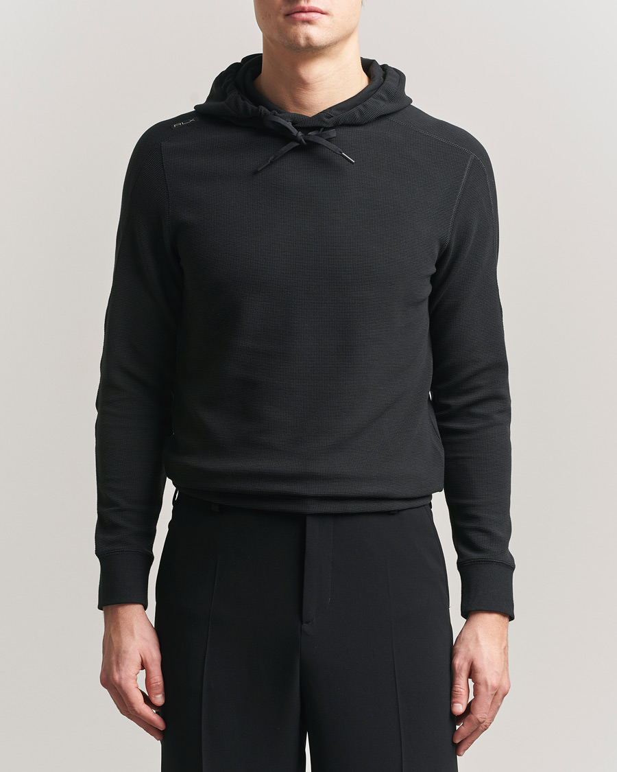 Herre | Gensere | RLX Ralph Lauren | Tech Waffle Hoodie Polo Black