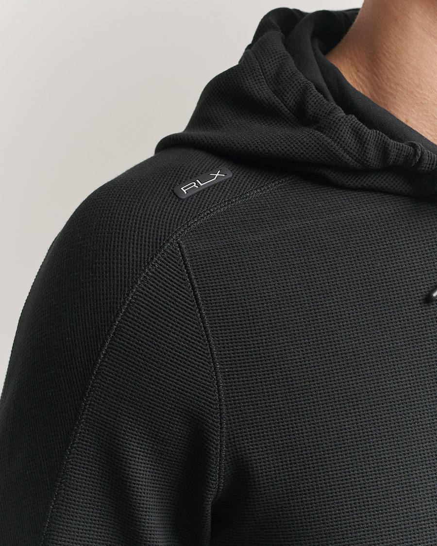 Herre | Gensere | RLX Ralph Lauren | Tech Waffle Hoodie Polo Black