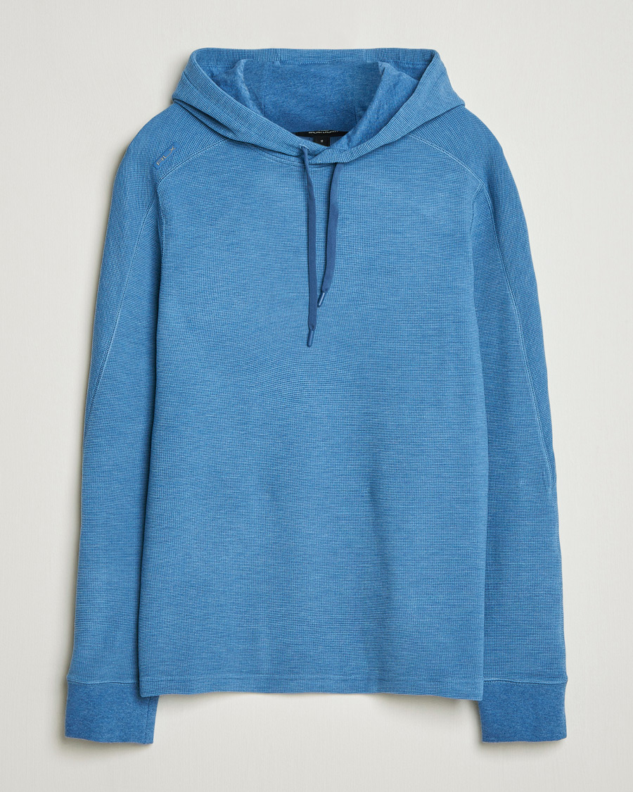 Herre | Gensere | RLX Ralph Lauren | Tech Waffle Hoodie Fog Blue Heather