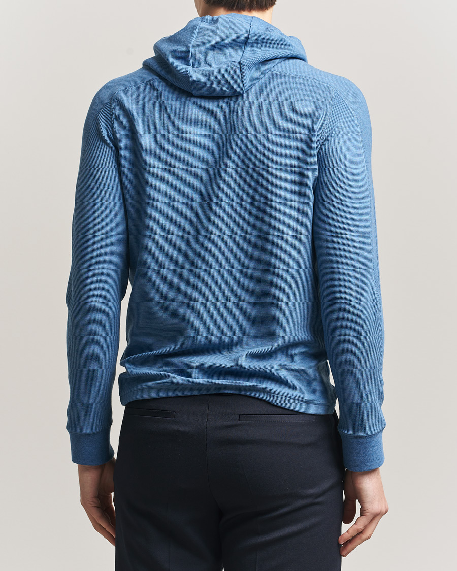 Herre | Gensere | RLX Ralph Lauren | Tech Waffle Hoodie Fog Blue Heather