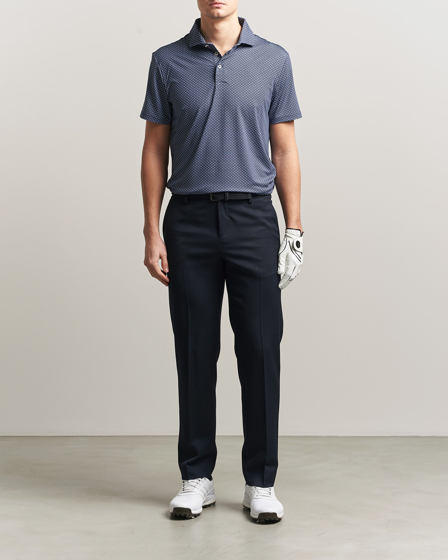 Herre | Pikéer | RLX Ralph Lauren | Airflow Polo Printed Navy Magnolia Diamond