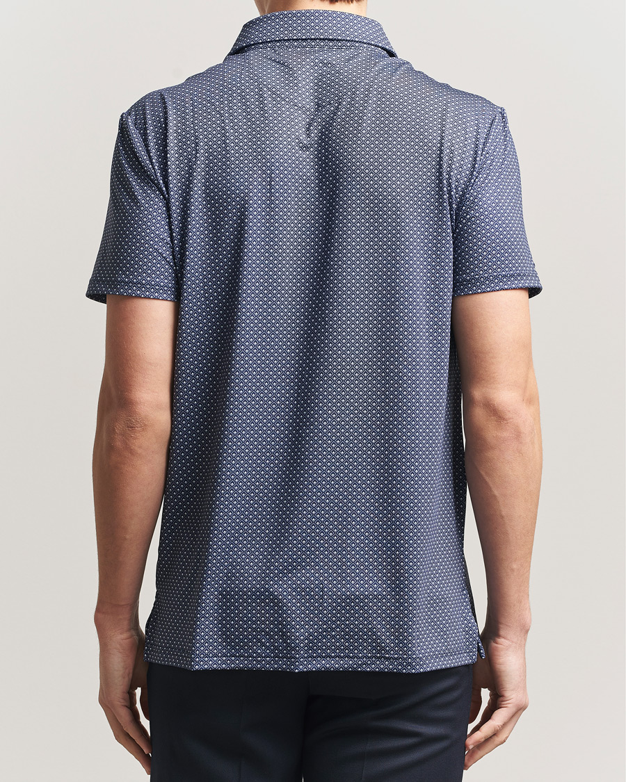 Herre | Pikéer | RLX Ralph Lauren | Airflow Polo Printed Navy Magnolia Diamond