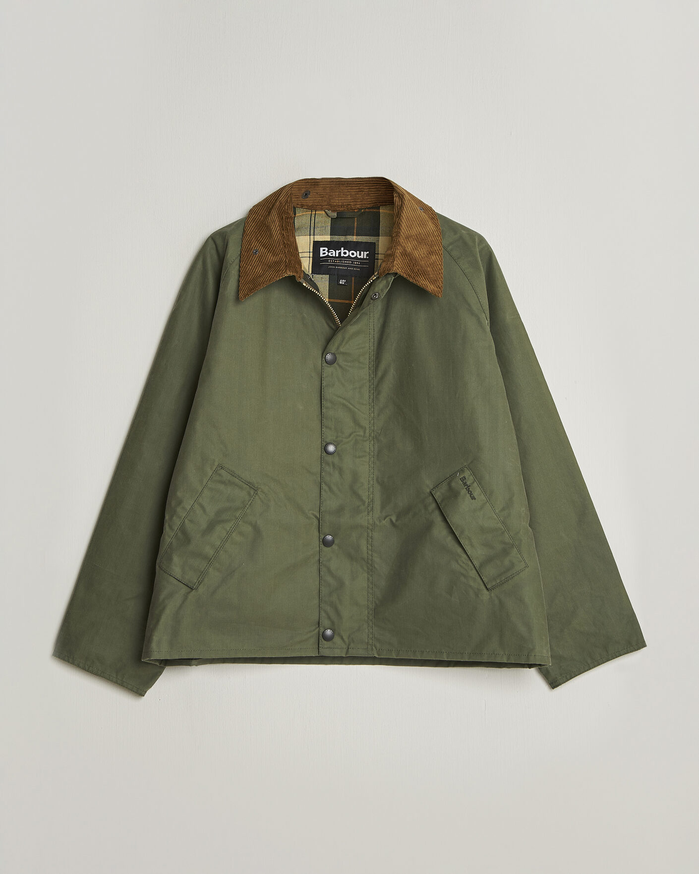 Herre | Jakker | Barbour Heritage | Oversize Transport Wax Jacket Light Moss
