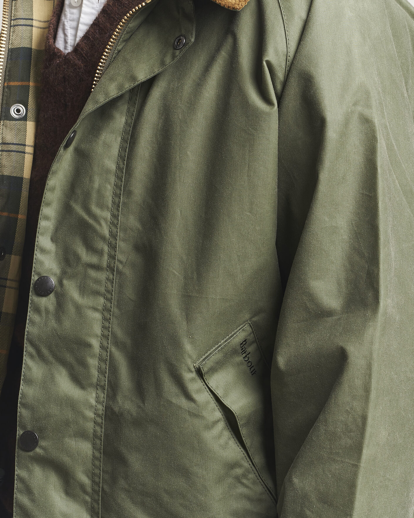 Herre | Jakker | Barbour Heritage | Oversize Transport Wax Jacket Light Moss