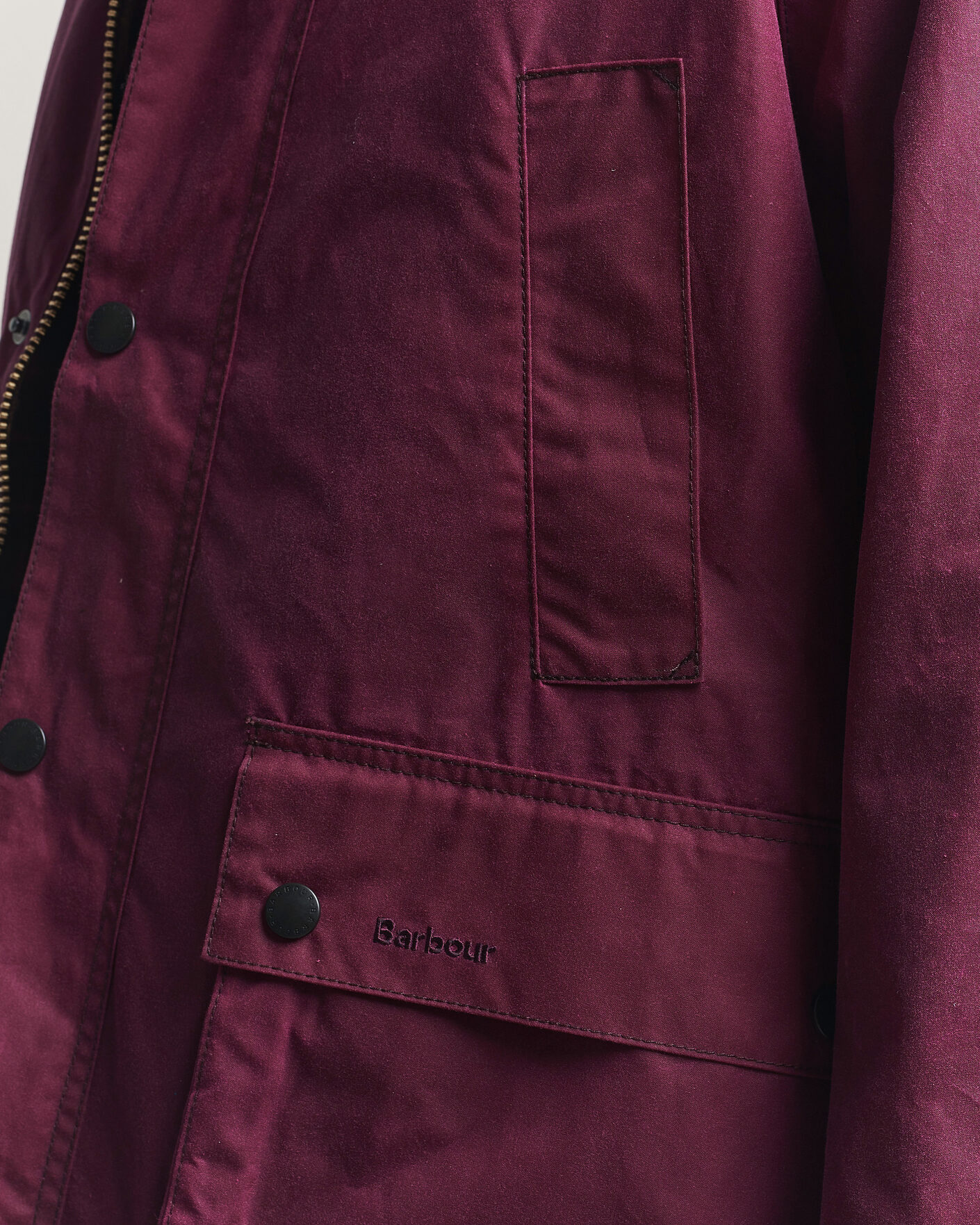 Herre | Jakker | Barbour Heritage | Oversize Bedale Wax Jacket Wine