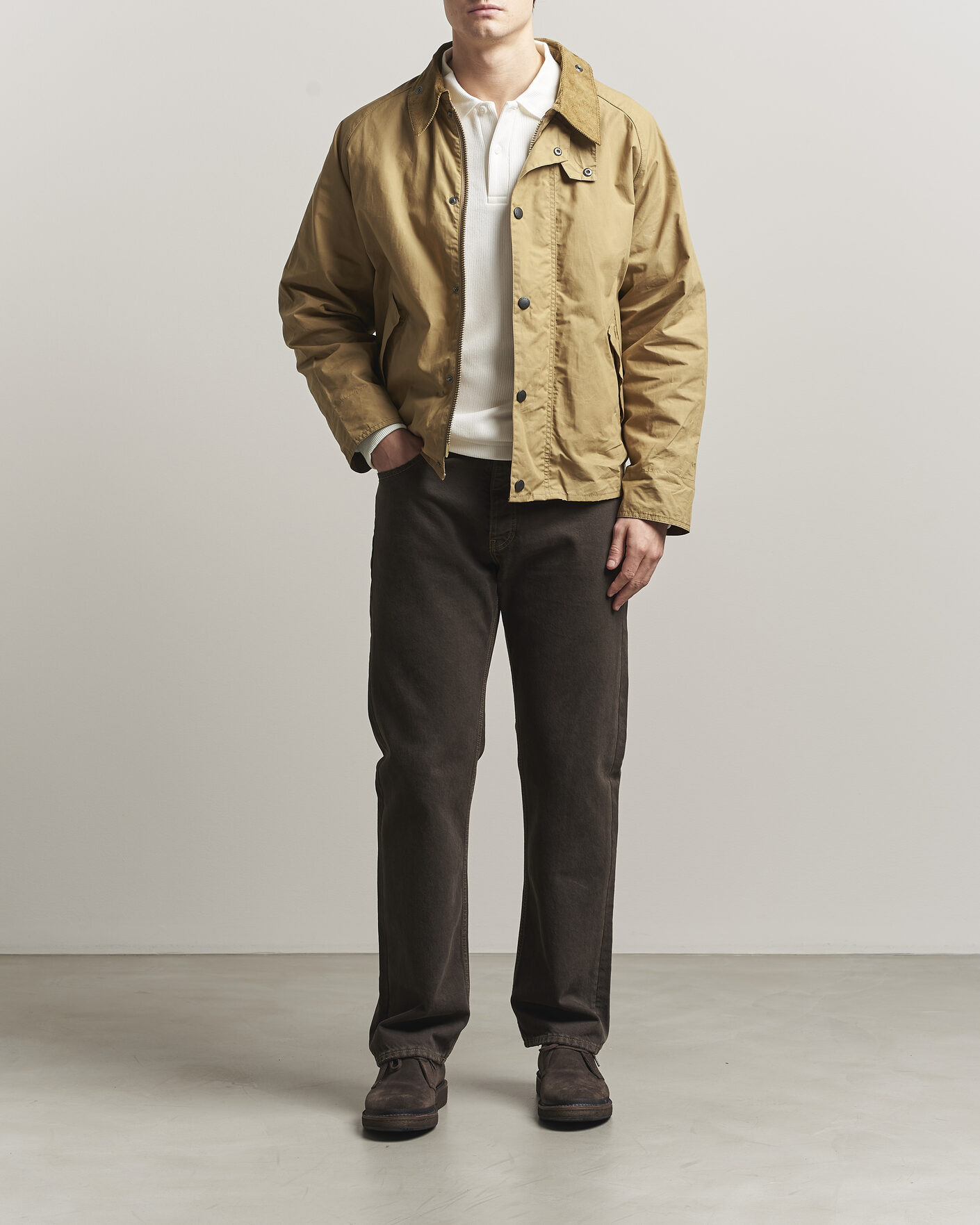 Herre | Jakker | Barbour Heritage | Oversize Transporter Casual Jacket Golden Khaki