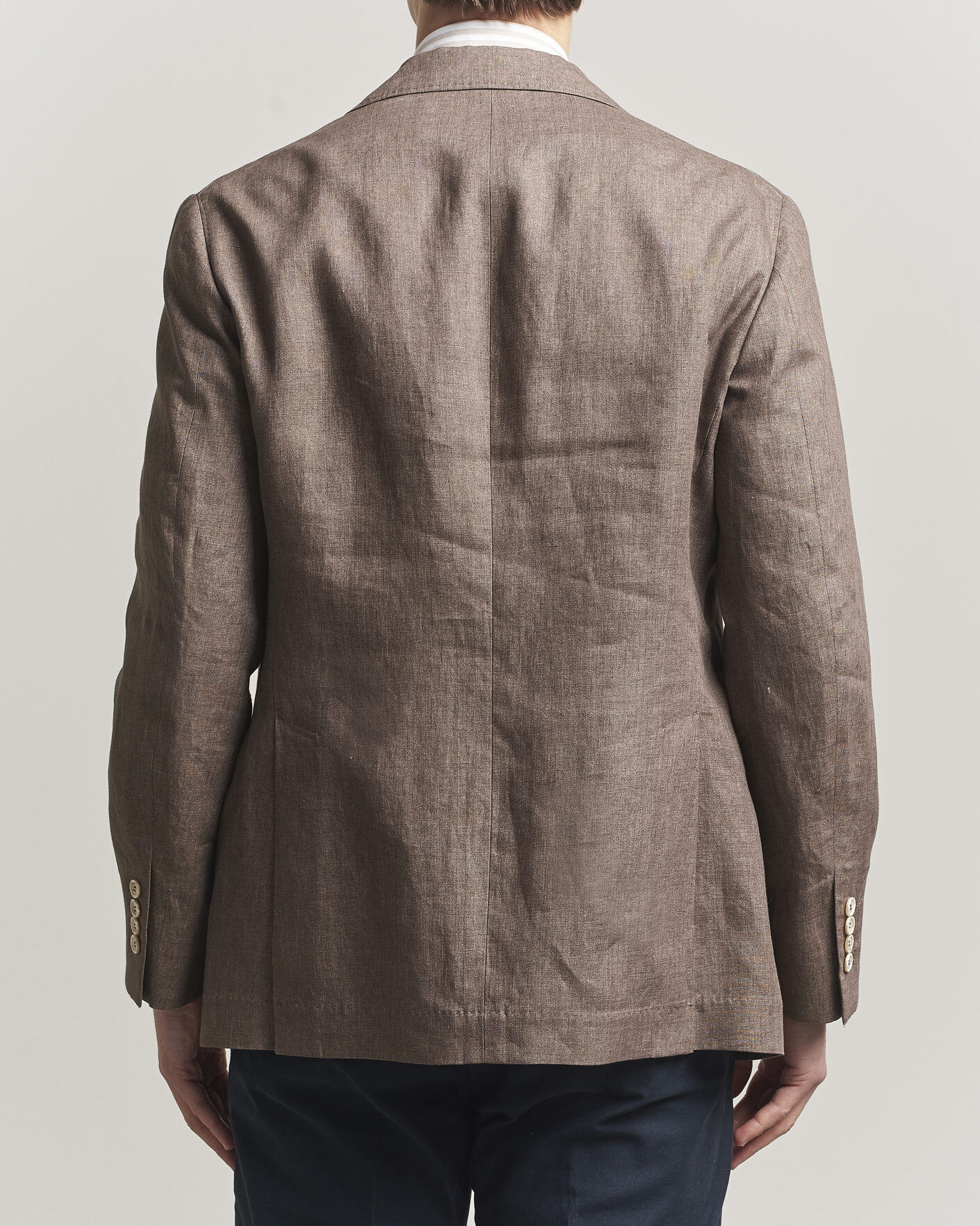 Herre | Dressjakker | Brunello Cucinelli | Linen Blazer Dark Brown