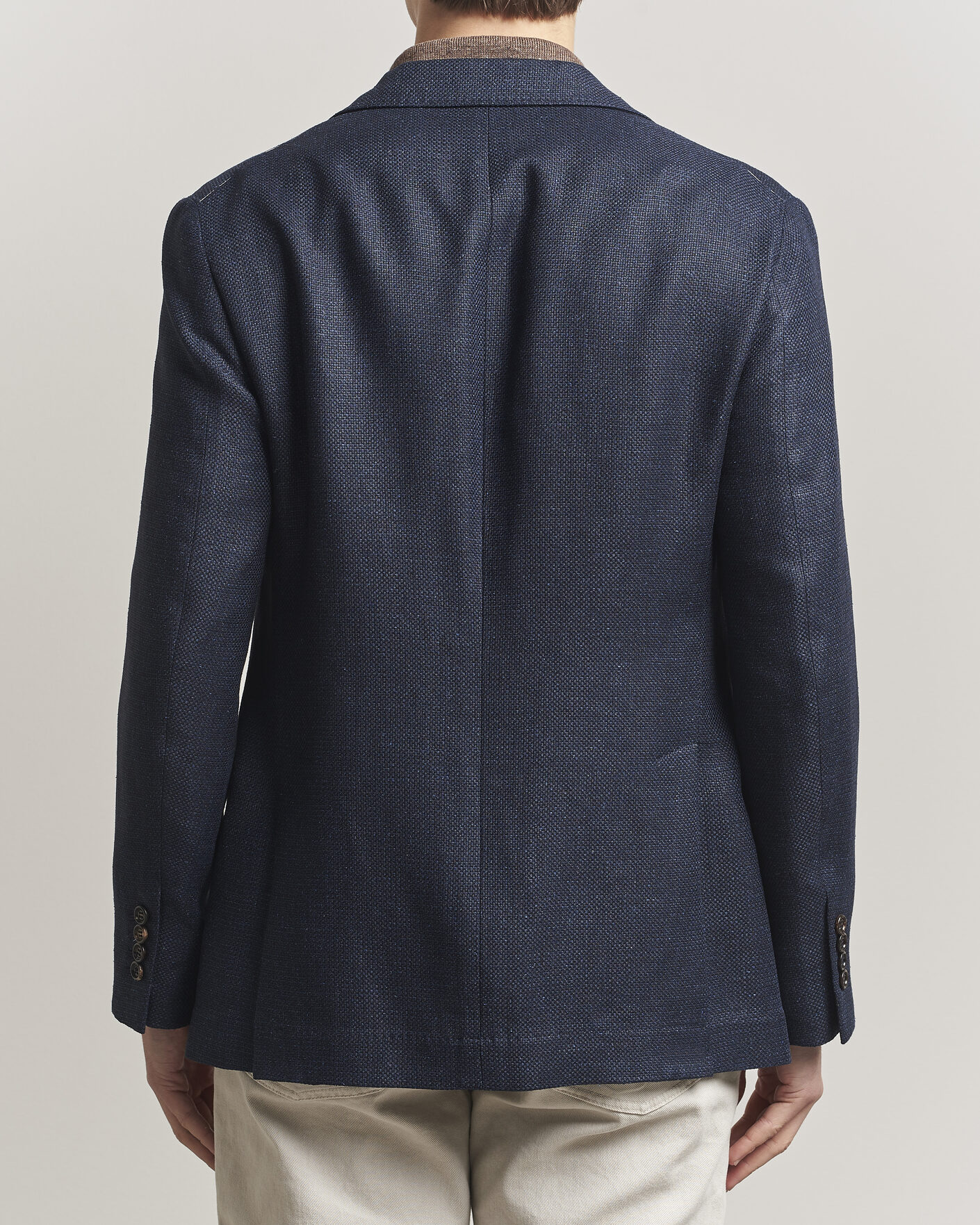 Herre | Dressjakker | Brunello Cucinelli | Linen/Silk Hopsack Blazer Navy