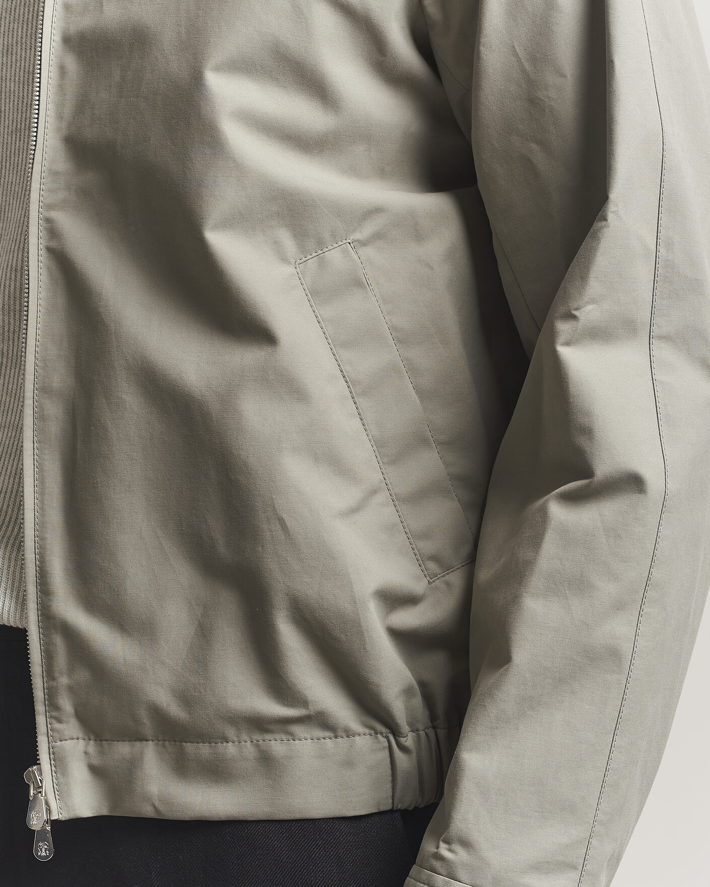 Herre | Jakker | Brunello Cucinelli | Raglan Harrington Jacket Olive