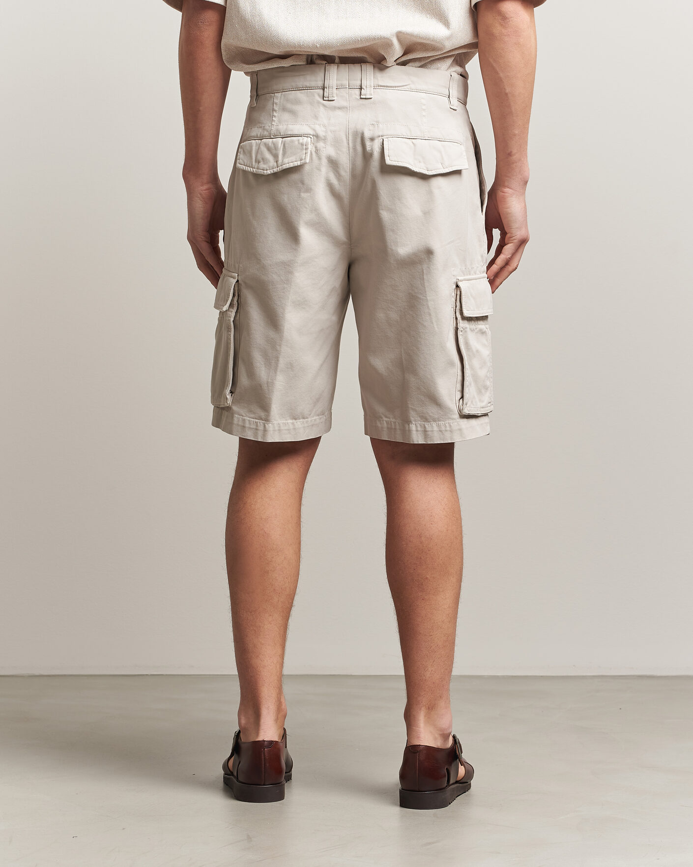 Herre | Shorts | Brunello Cucinelli | Cotton Cargo Shorts Light Beige