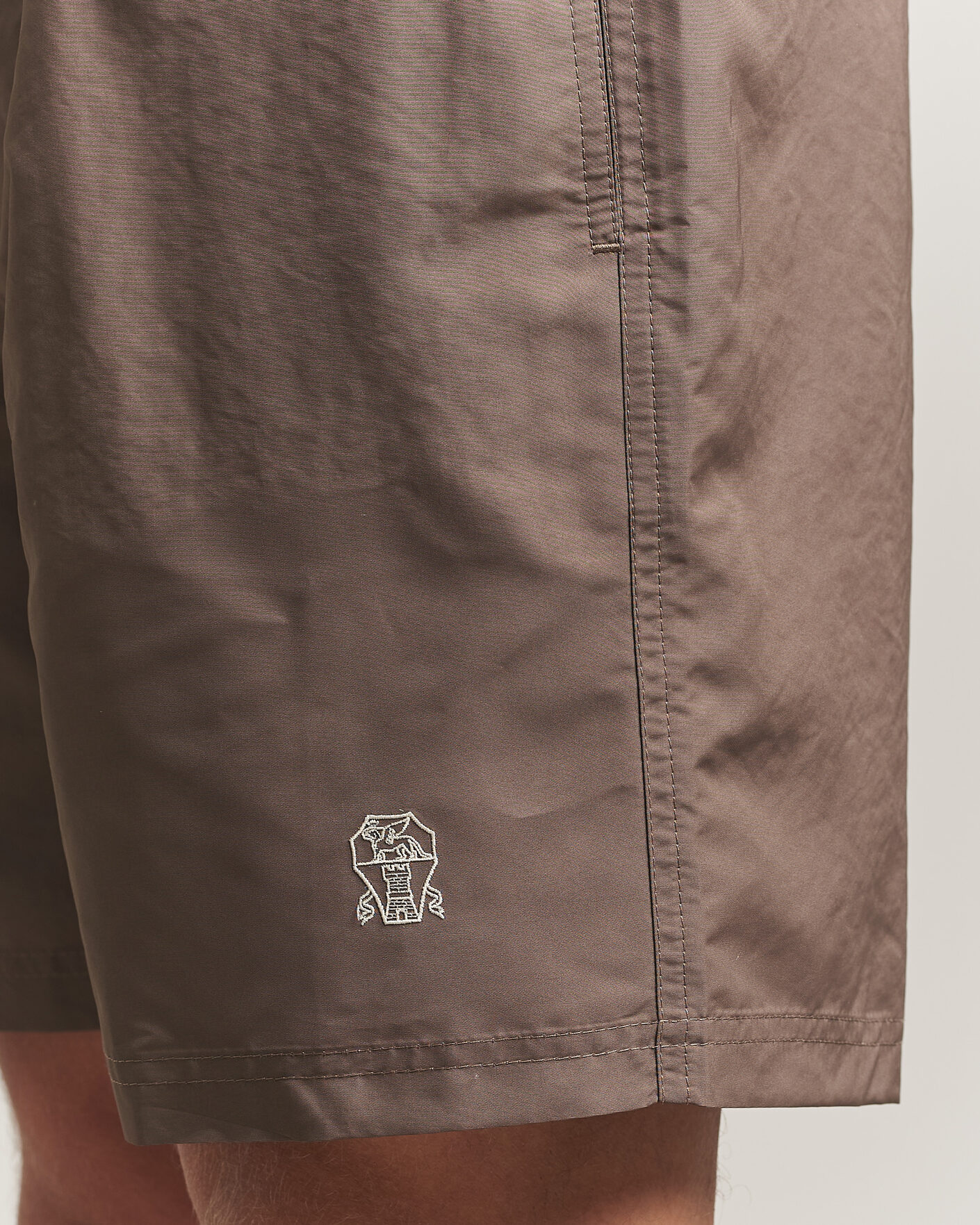 Herre | Badeshorts | Brunello Cucinelli | Nylon Swim Trunks Brown