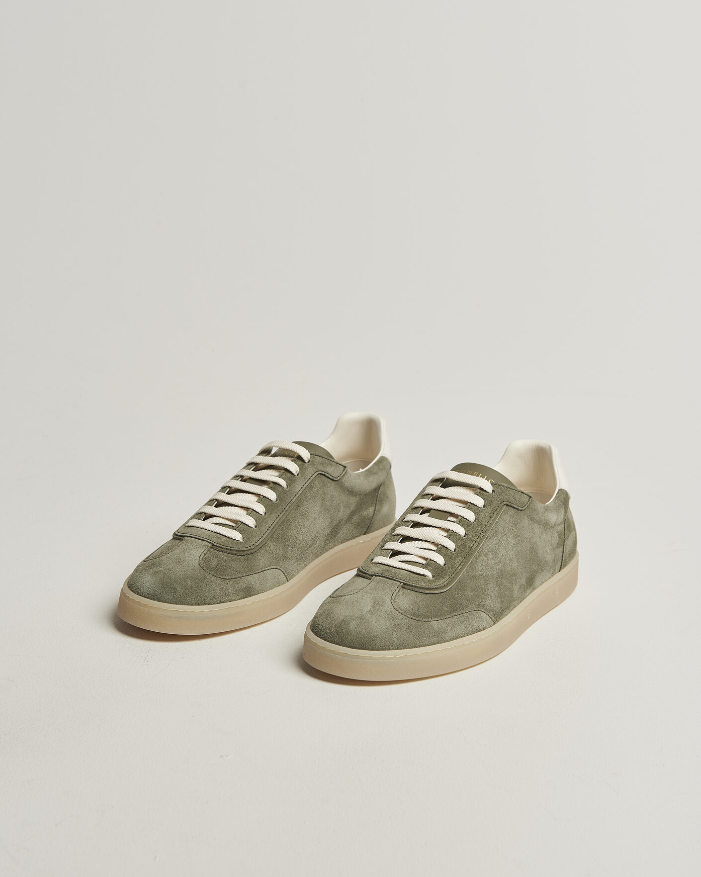 Herre | Sneakers | Brunello Cucinelli | Low Top Sneakers Olive Suede