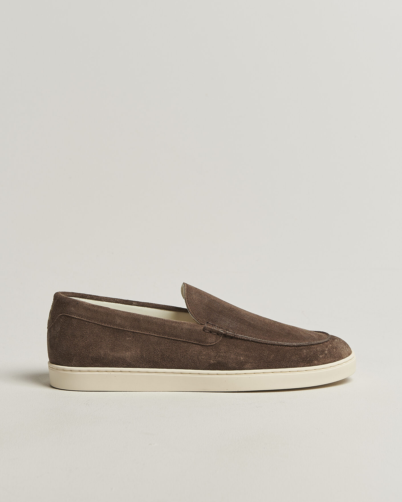 Herre | Loafers | Brunello Cucinelli | Moccasin Shoes Dark Brown Suede