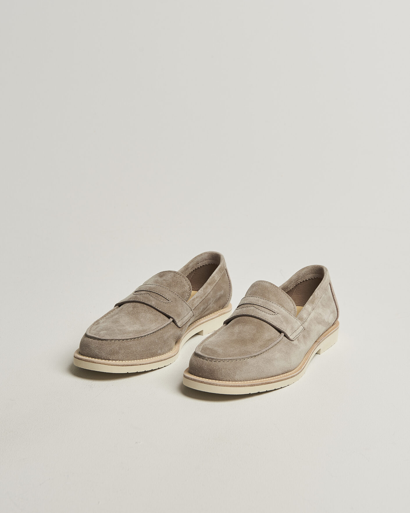 Herre | Loafers | Brunello Cucinelli | Light Penny Loafers Beige Suede