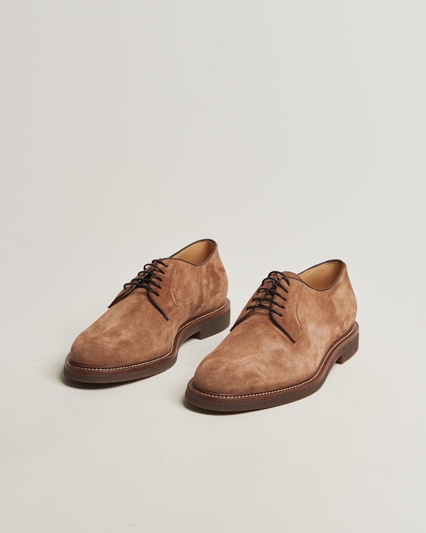 Herre | Derbys | Brunello Cucinelli | Derby Shoes Brown Suede