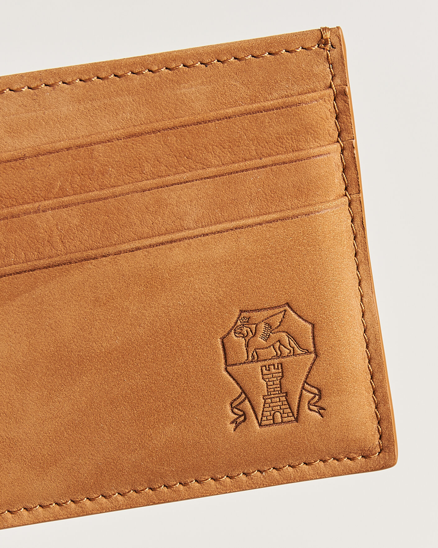 Herre | Lommebøker | Brunello Cucinelli | Nubuck Wallet Card Holder Cognac