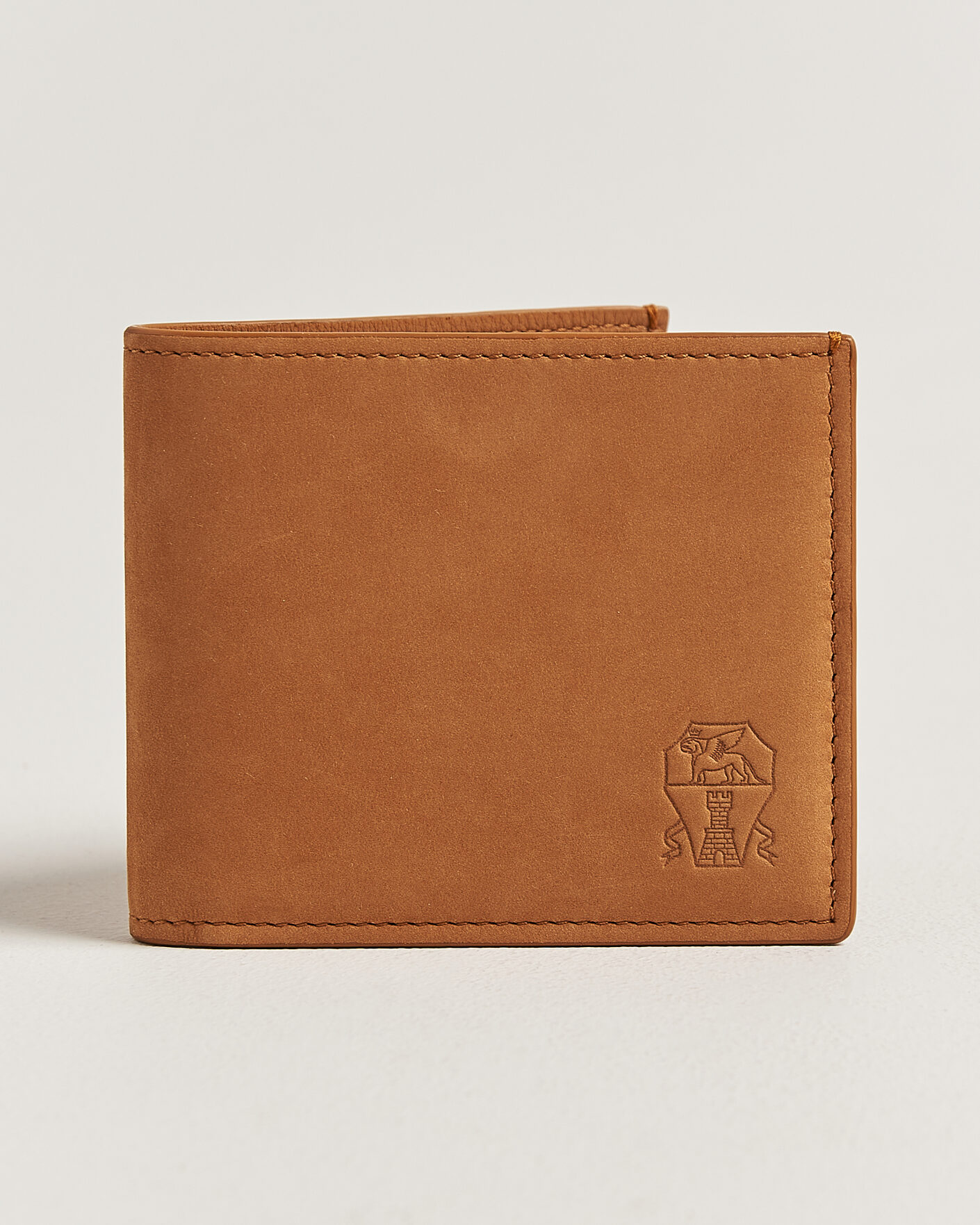 Herre | Lommebøker | Brunello Cucinelli | Nubuck Leather Wallet Cognac