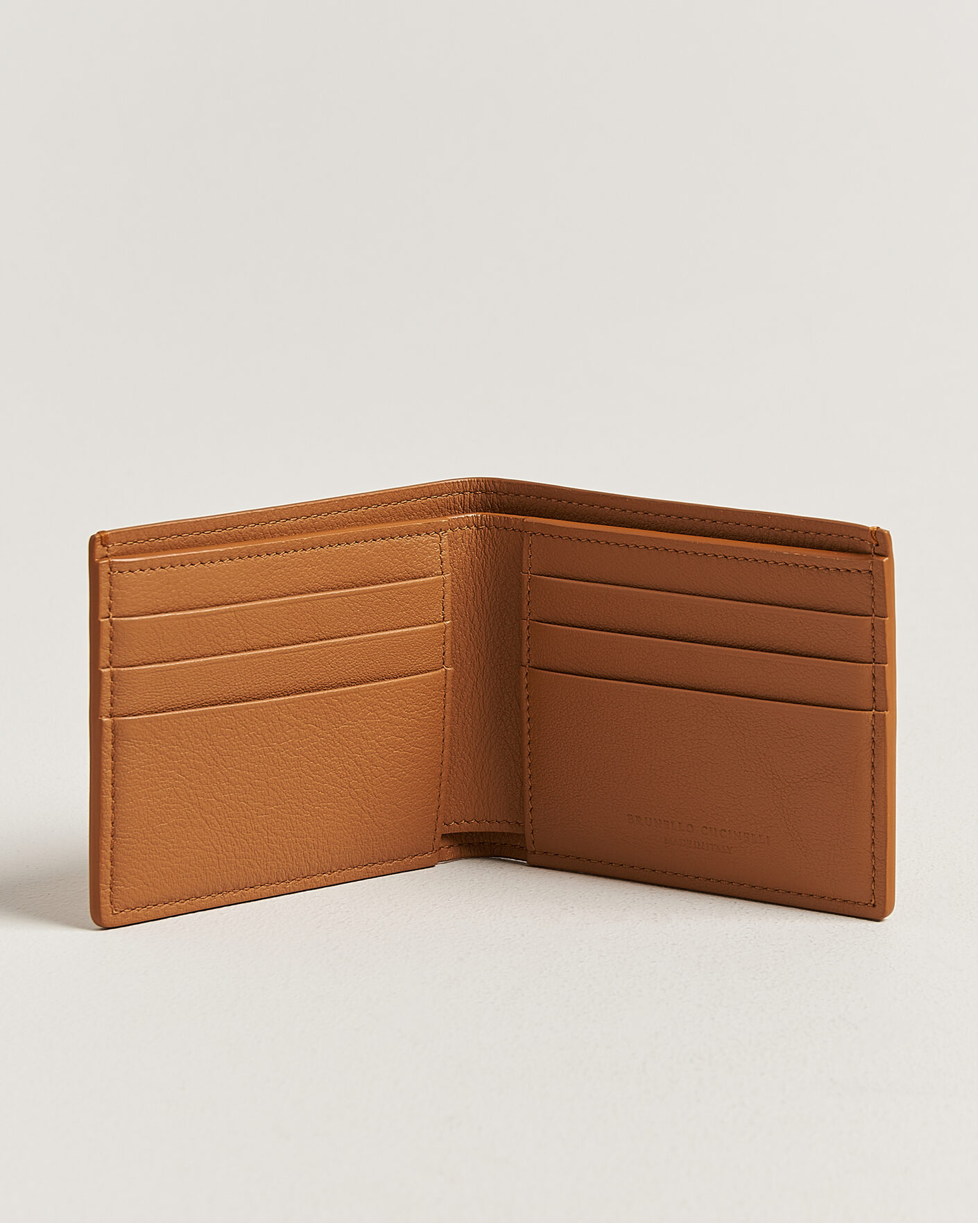 Herre | Lommebøker | Brunello Cucinelli | Nubuck Leather Wallet Cognac